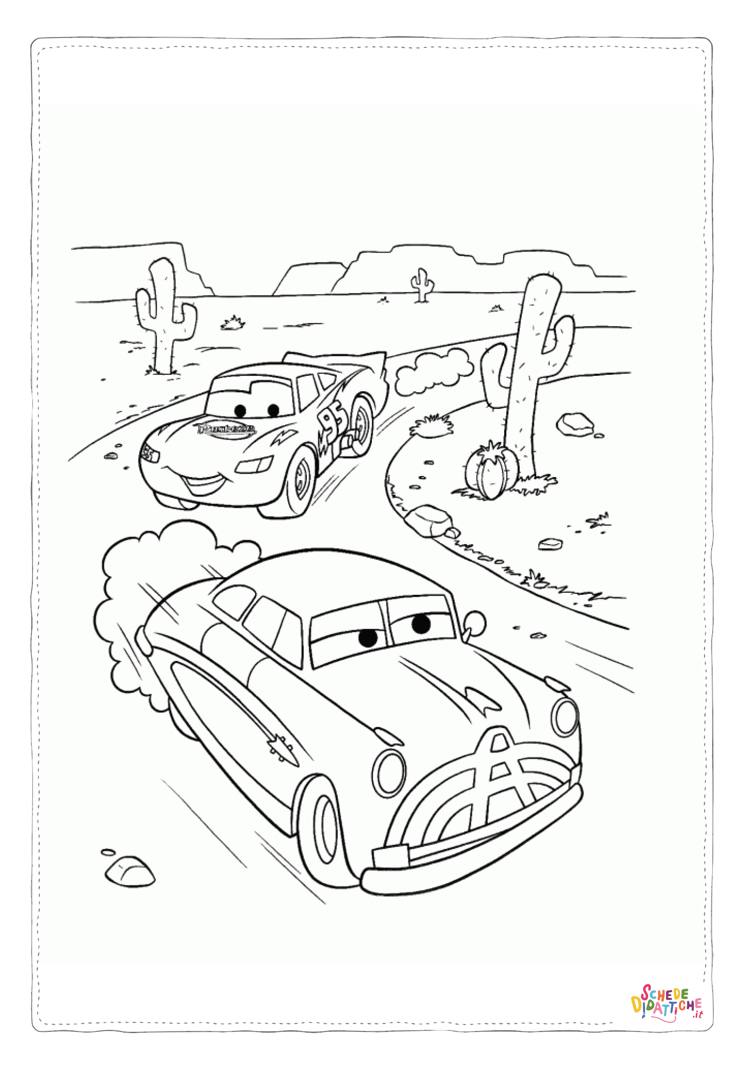 Disegno "Disegno di Cars da stampare e colorare 100" Disegno di Cars da stampare e colorare 100