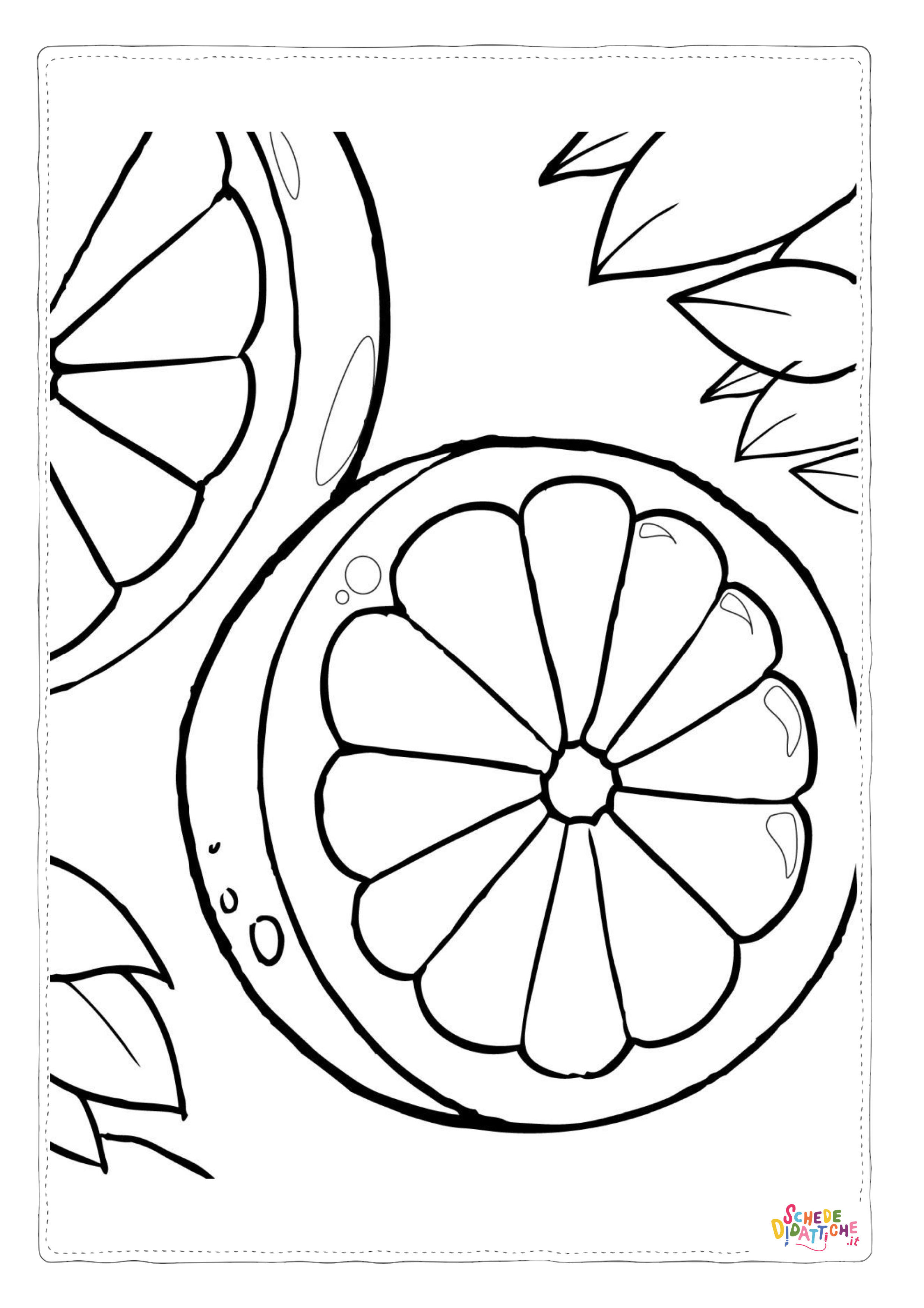 Disegno "Disegno di limone da stampare e colorare 7" Disegno di limone da stampare e colorare 7