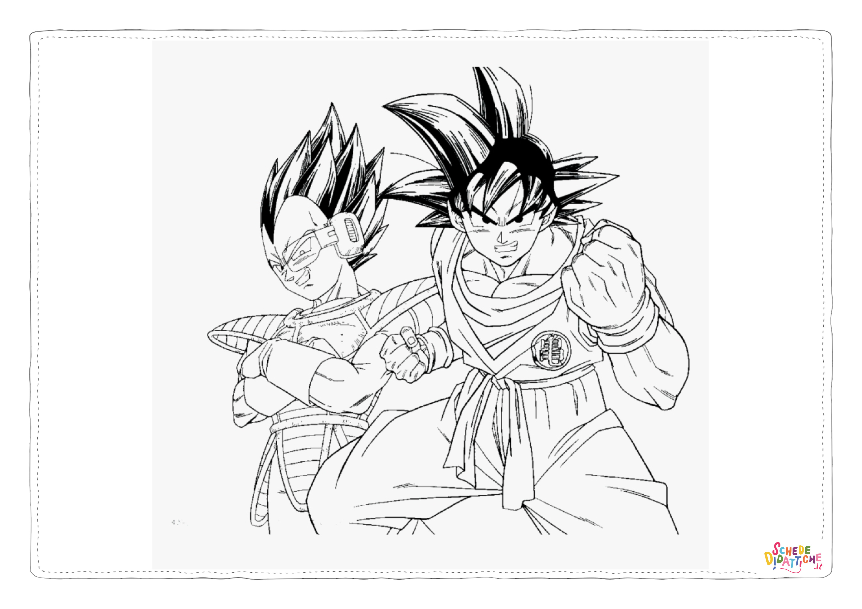 Disegno "Disegno di Dragon Ball da stampare e colorare 5" Disegno di Dragon Ball da stampare e colorare 5