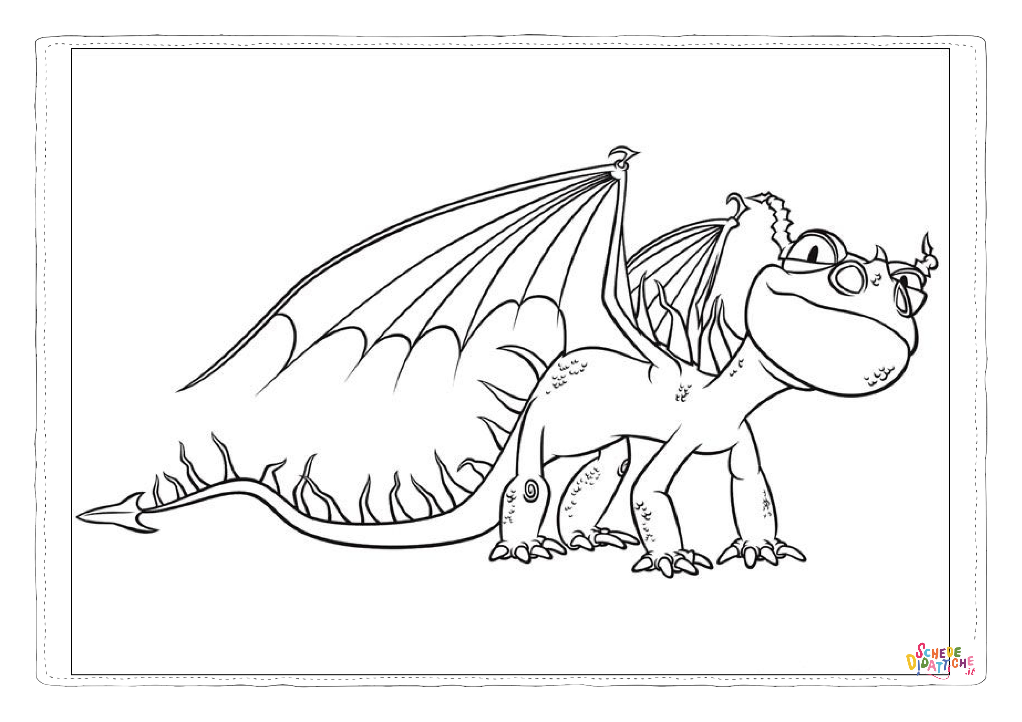 Disegno "Disegno di Dragon Trainer da stampare e colorare 34" Disegno di Dragon Trainer da stampare e colorare 34