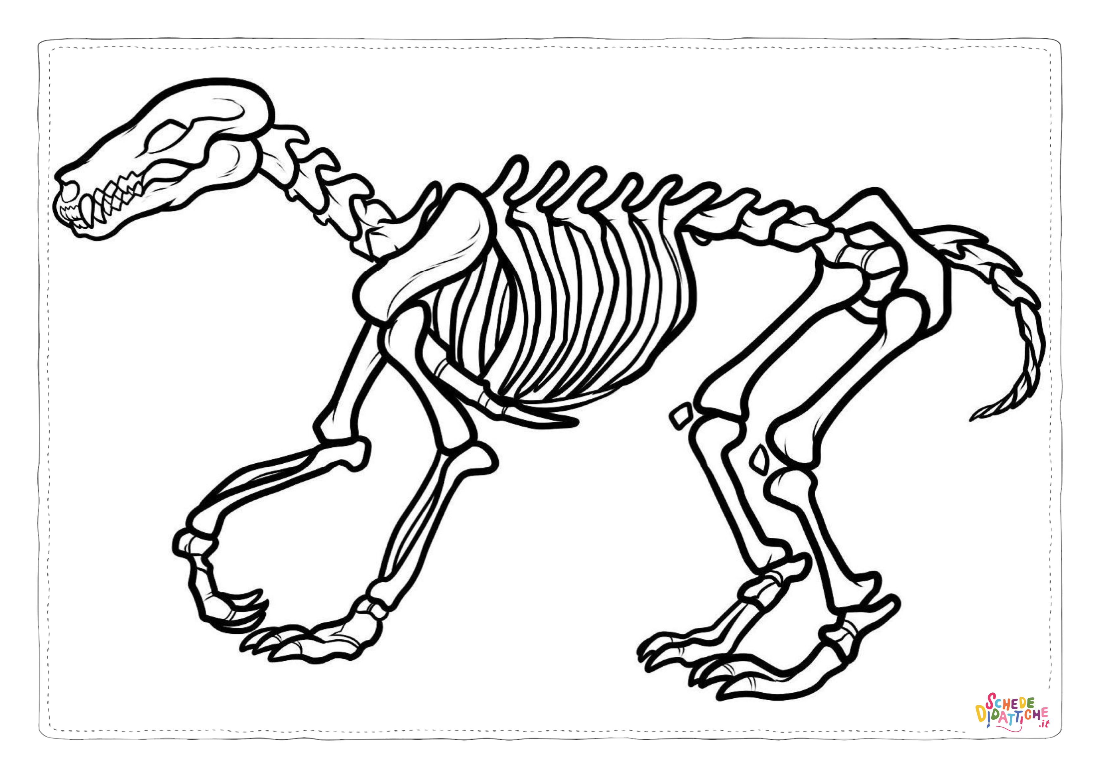 Disegno "Disegno di Tirannosauro da stampare e colorare 44" Disegno di Tirannosauro da stampare e colorare 44