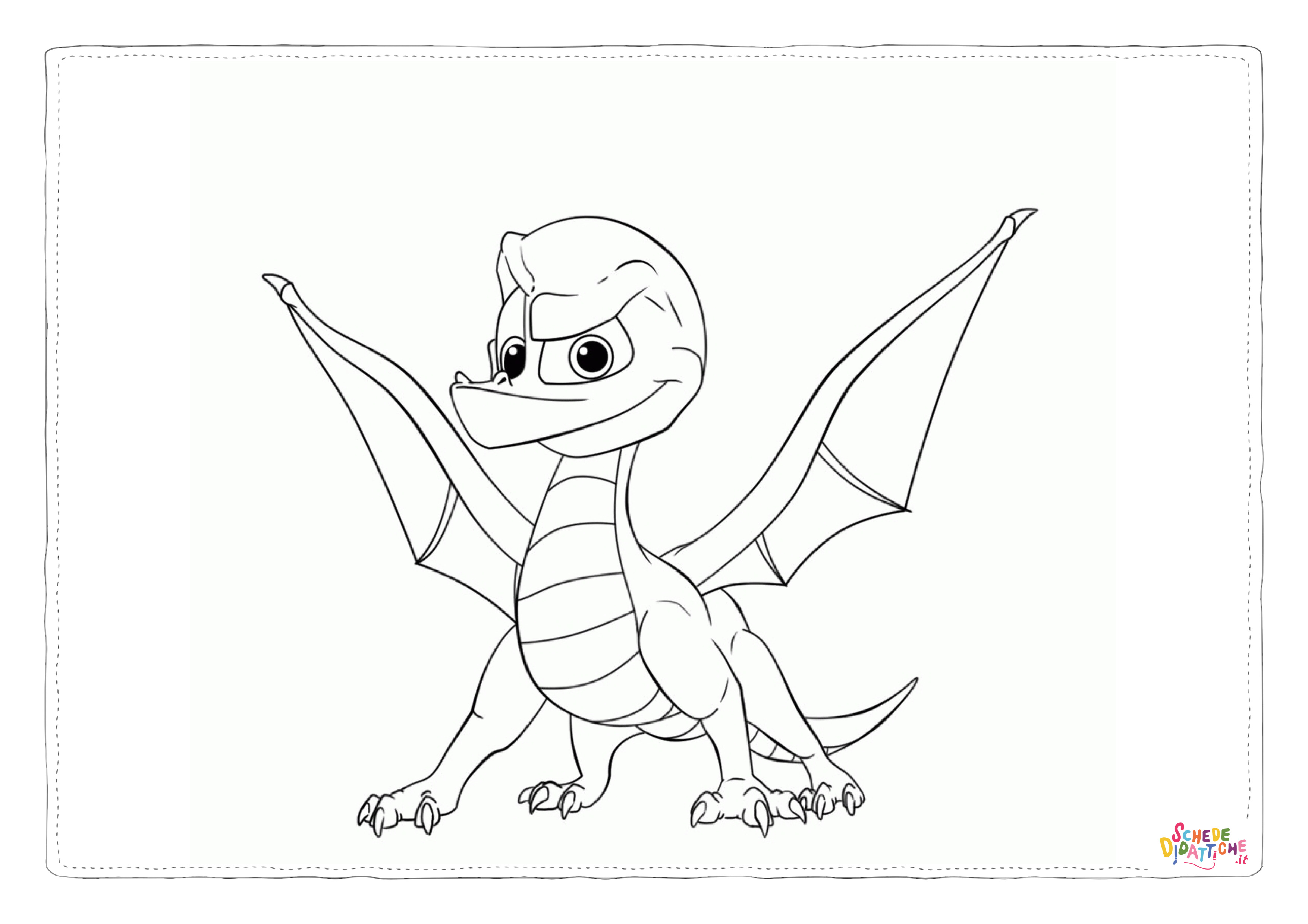 Disegno di Spyro da stampare e colorare 2