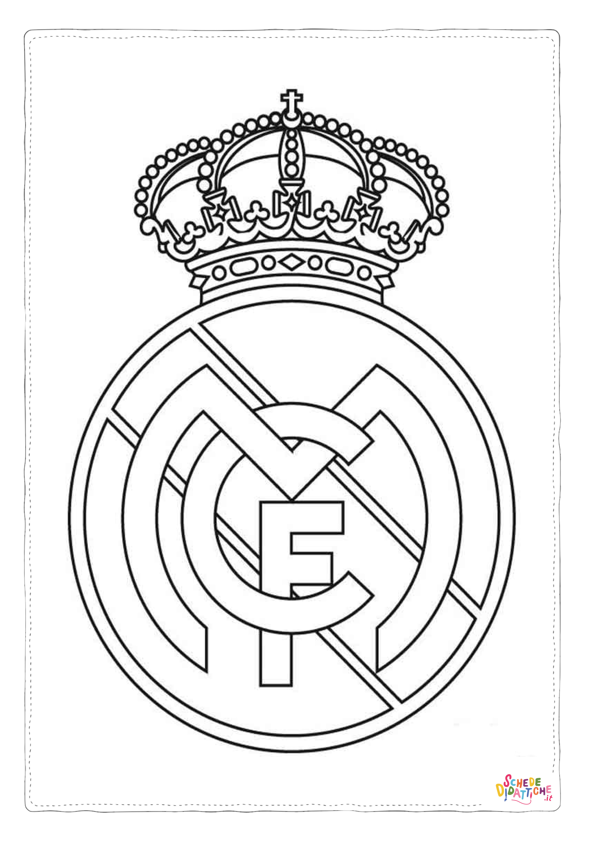 Disegno di stemma squadre di calcio da stampare e colorare 10