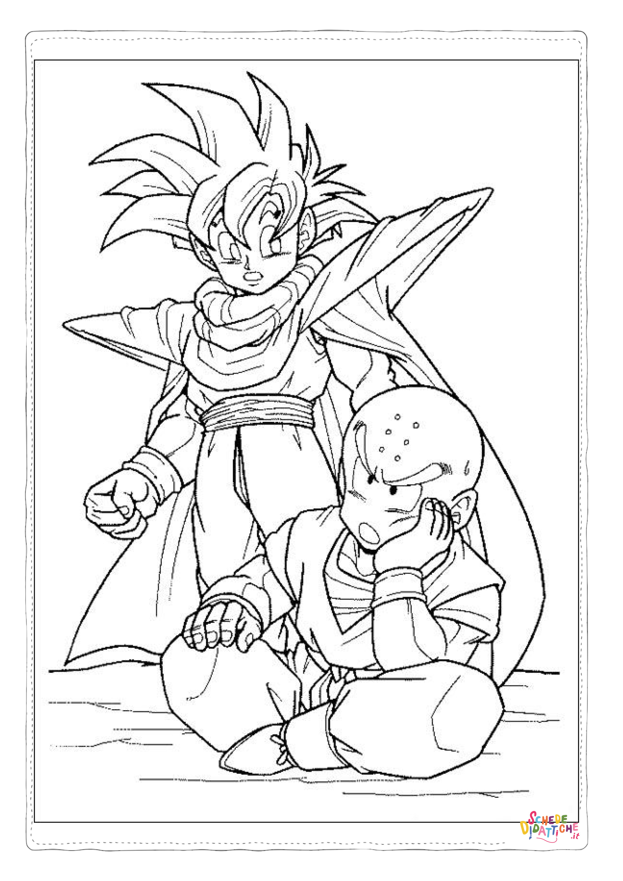 Disegno "Disegno di Dragon Ball da stampare e colorare 74" Disegno di Dragon Ball da stampare e colorare 74