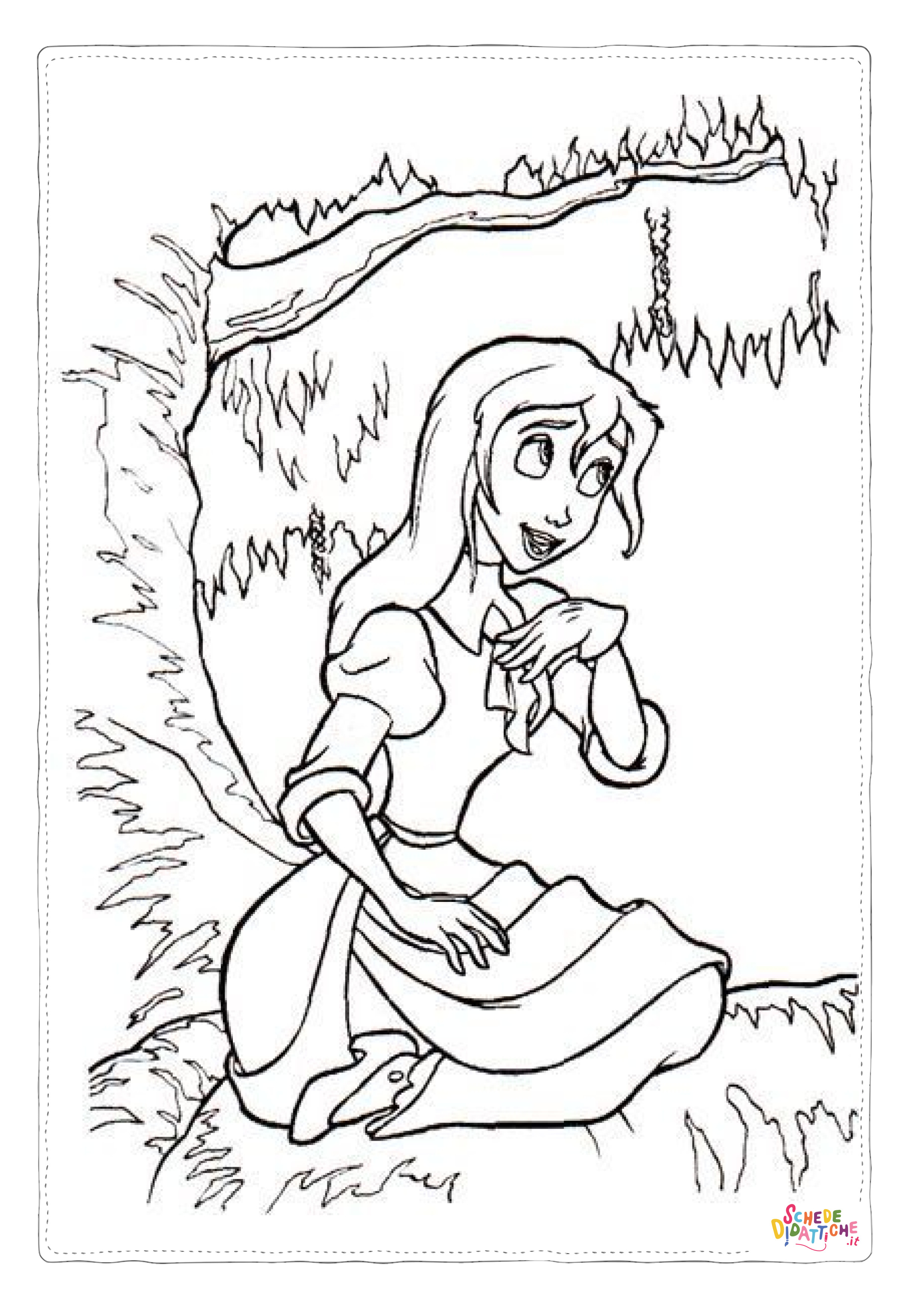 Disegno "Disegno di Tarzan da stampare e colorare 13" Disegno di Tarzan da stampare e colorare 13