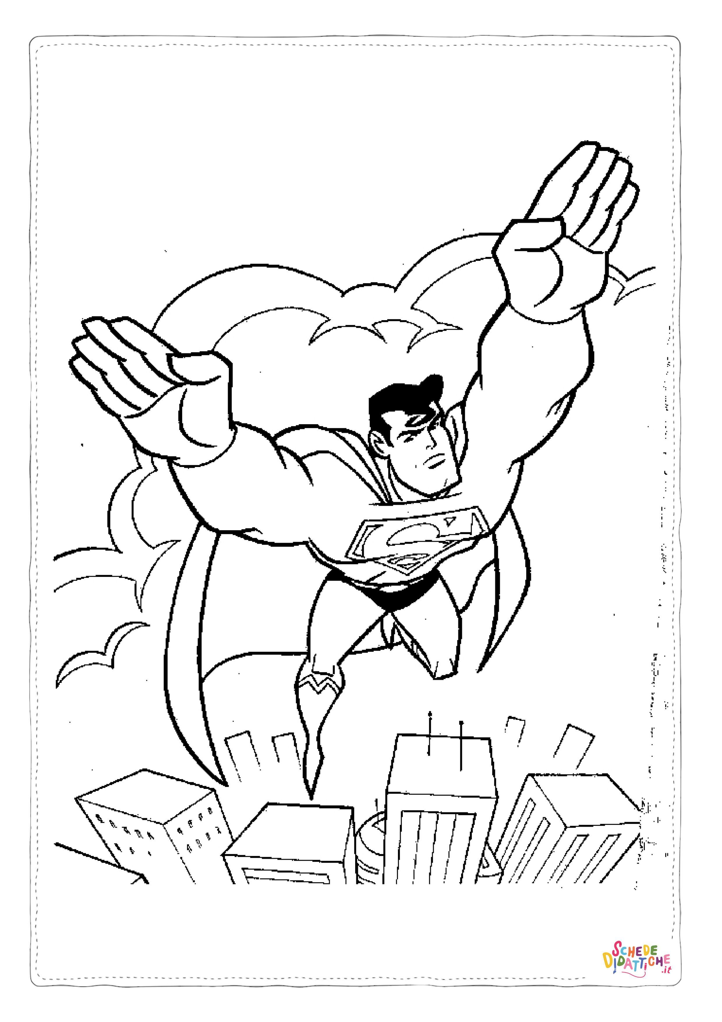 Disegno di Superman da stampare e colorare 24