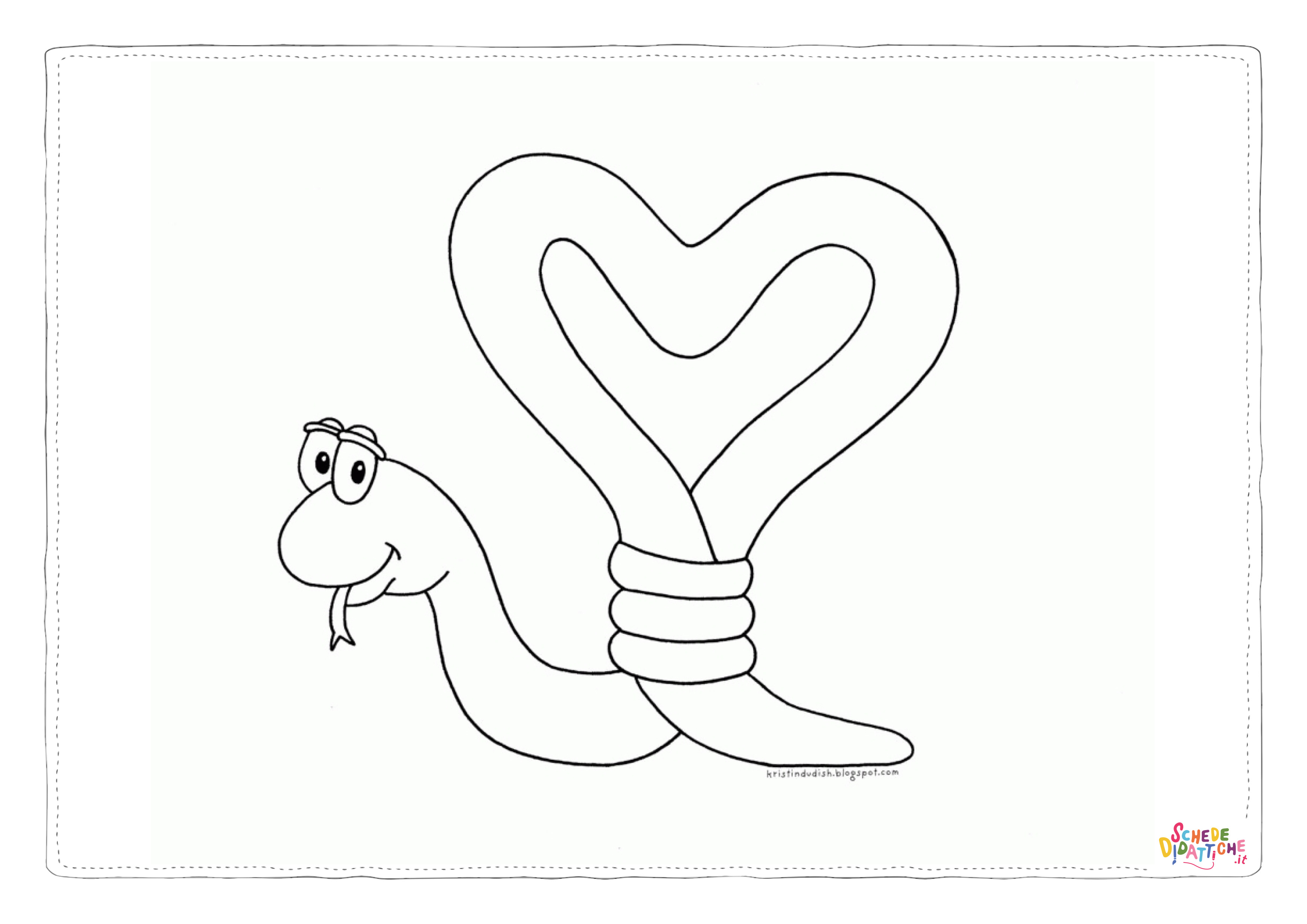 Disegno "Disegno di San Valentino da stampare e colorare 2" Disegno di San Valentino da stampare e colorare 2