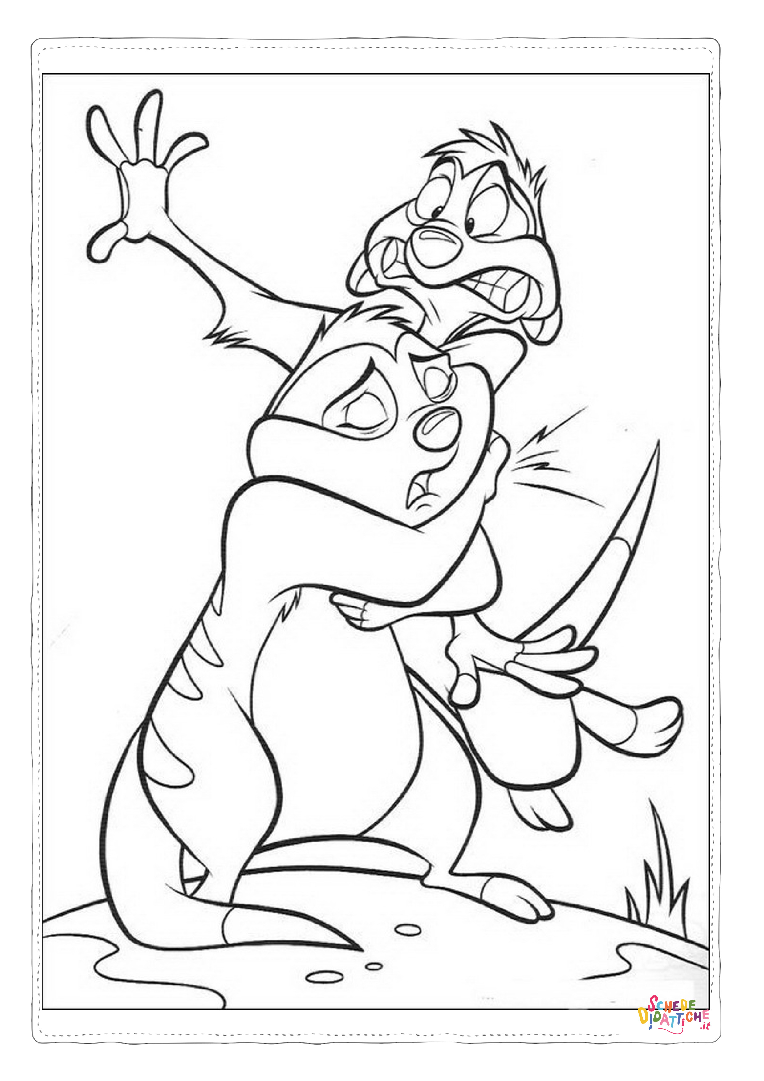 Disegno "Disegno di Re Leone da stampare e colorare 83" Disegno di Re Leone da stampare e colorare 83