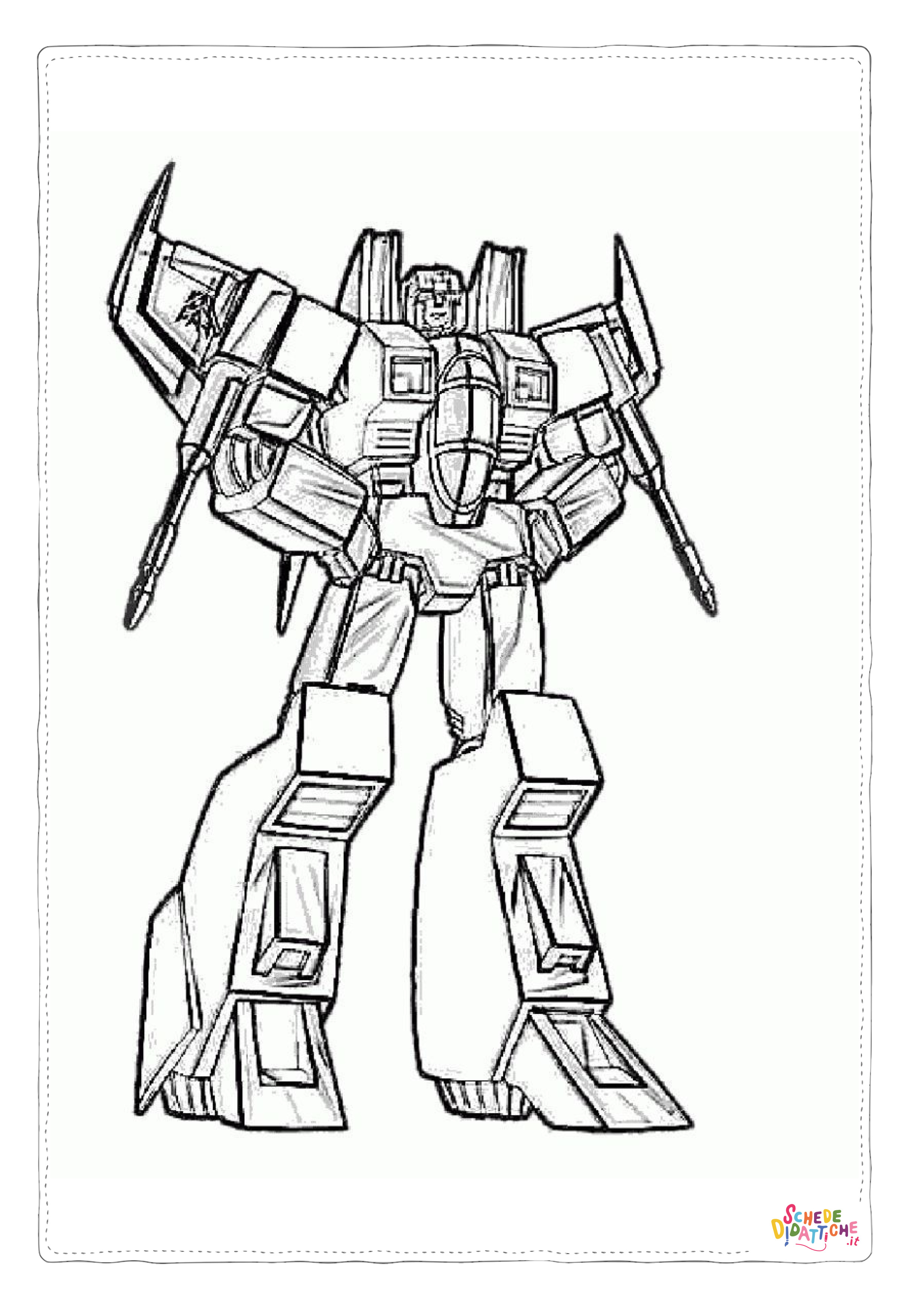 Disegno di Transformers da stampare e colorare 78