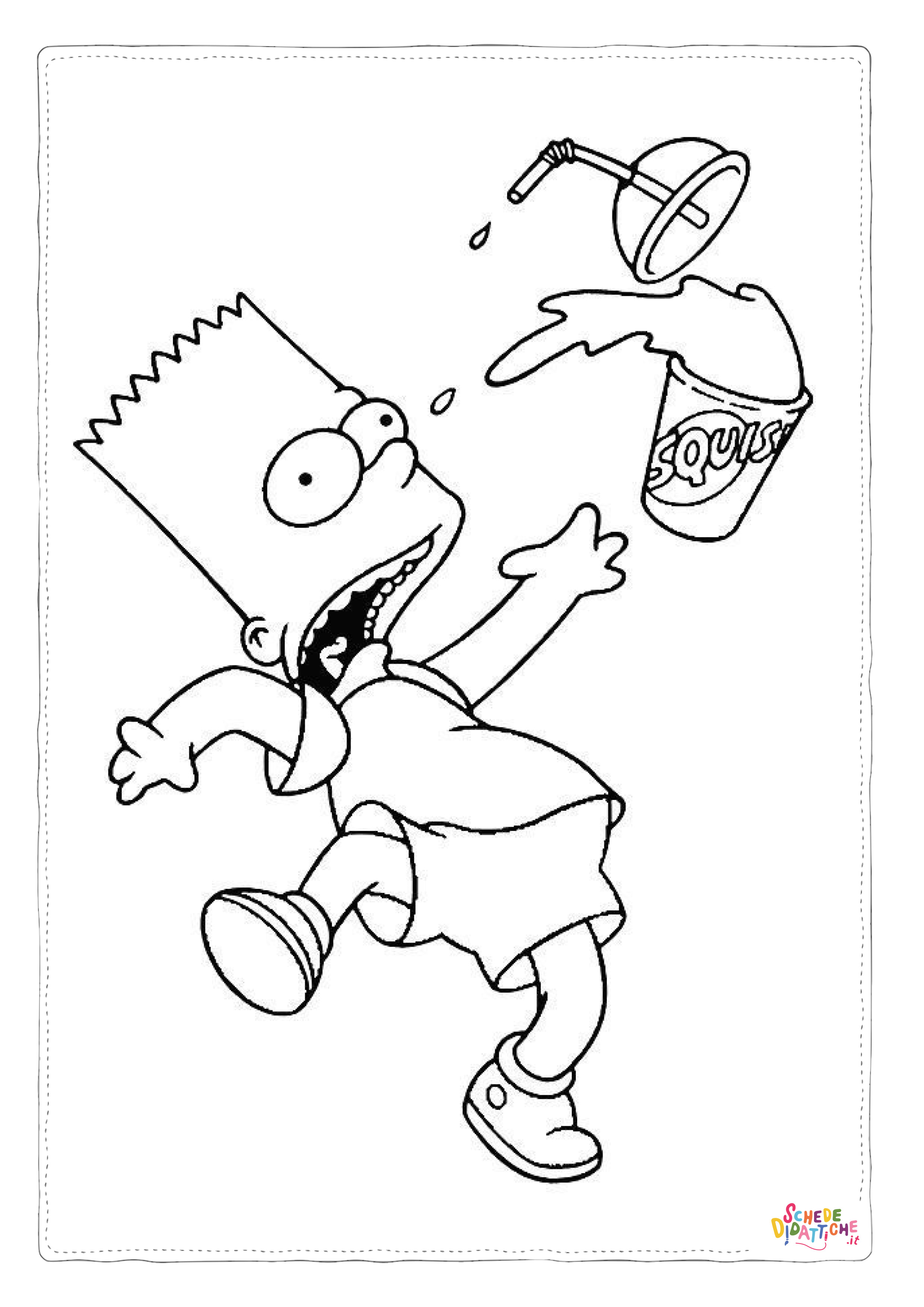 Disegno "Disegno di I Simpson da stampare e colorare 94" Disegno di I Simpson da stampare e colorare 94