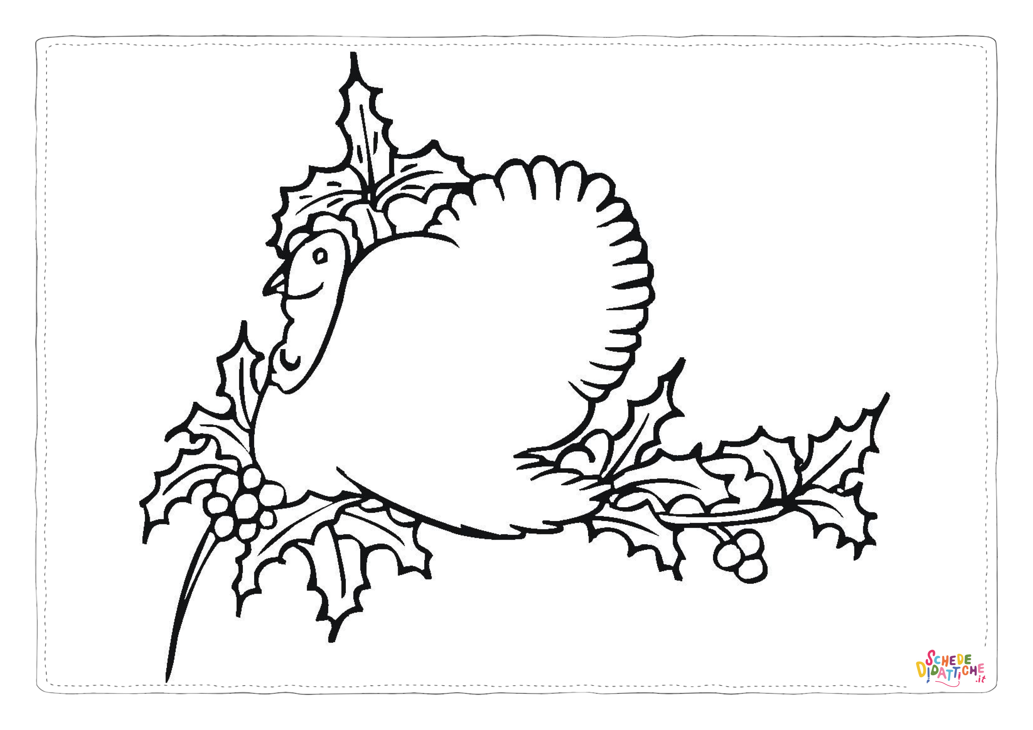 Disegno "Disegno di tacchino da stampare e colorare 78" Disegno di tacchino da stampare e colorare 78