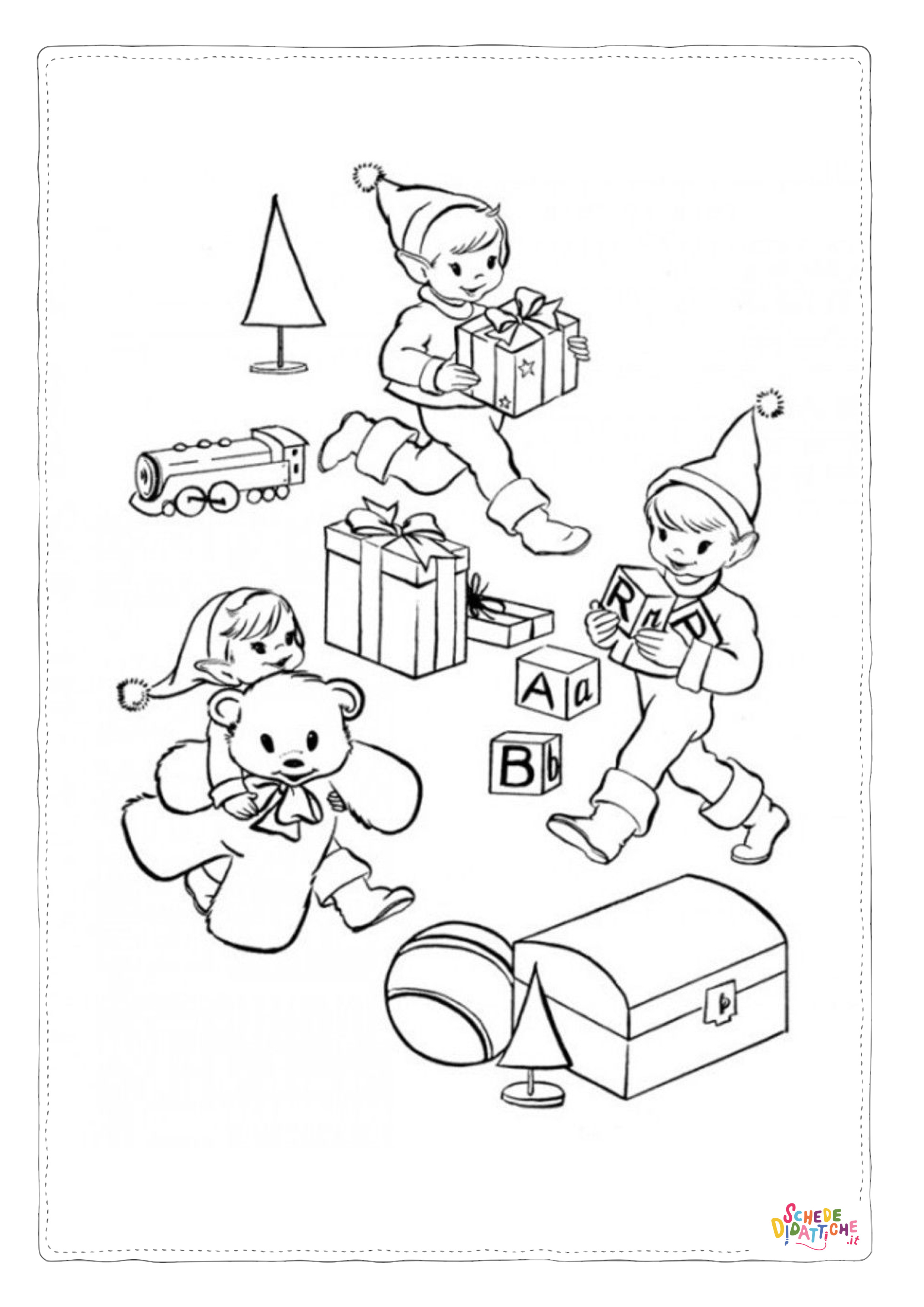 Disegno "Disegno di gnomo e folletto da stampare e colorare 10" Disegno di gnomo e folletto da stampare e colorare 10