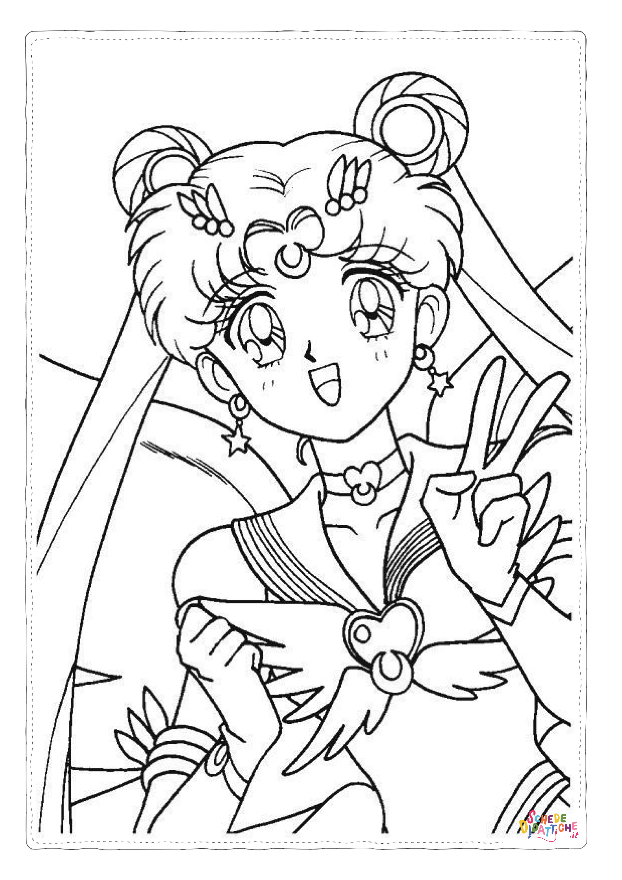 Disegno di Sailor Moon da stampare e colorare 61