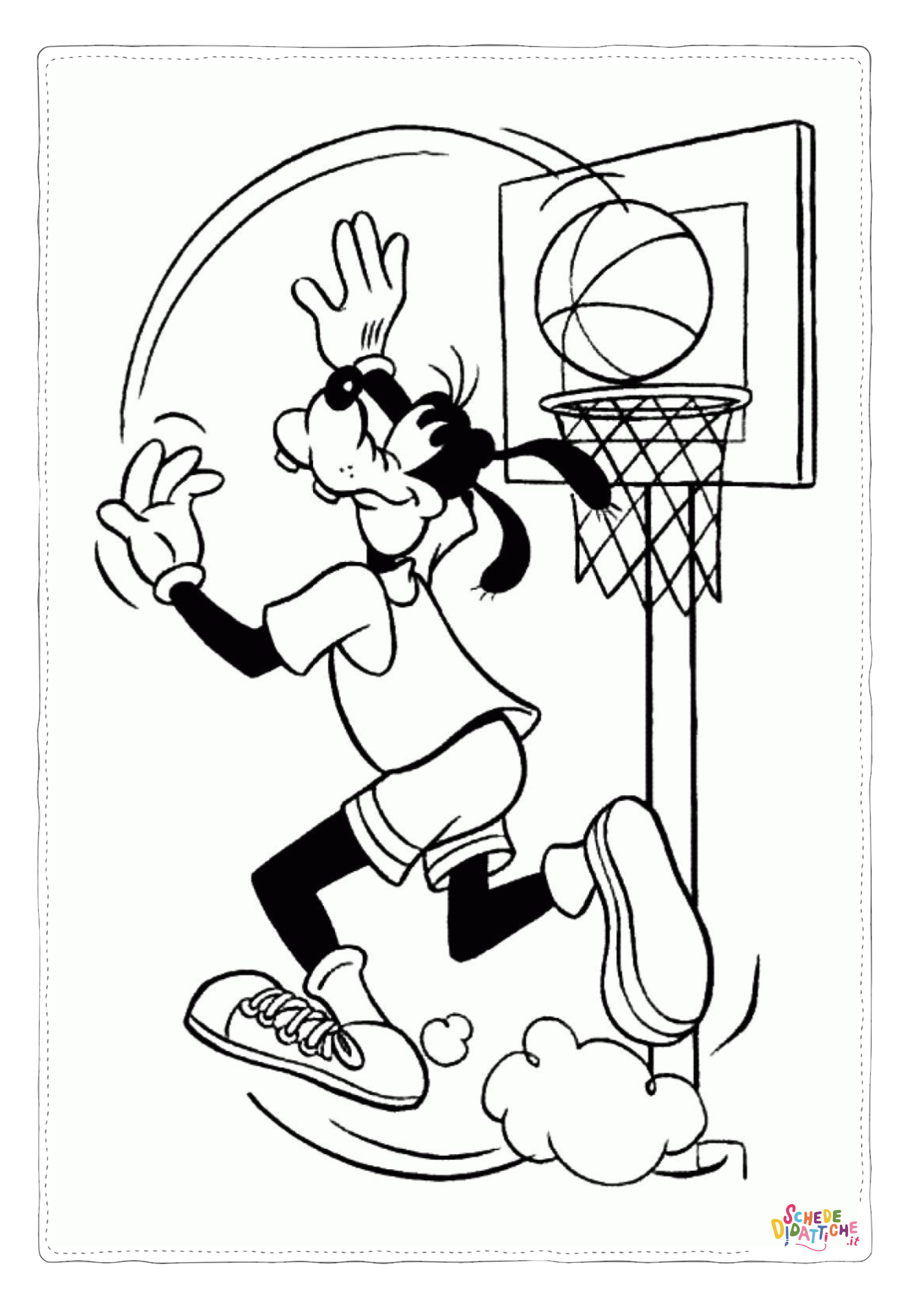 Disegno "Disegno di Pippo da stampare e colorare 75" Disegno di Pippo da stampare e colorare 75