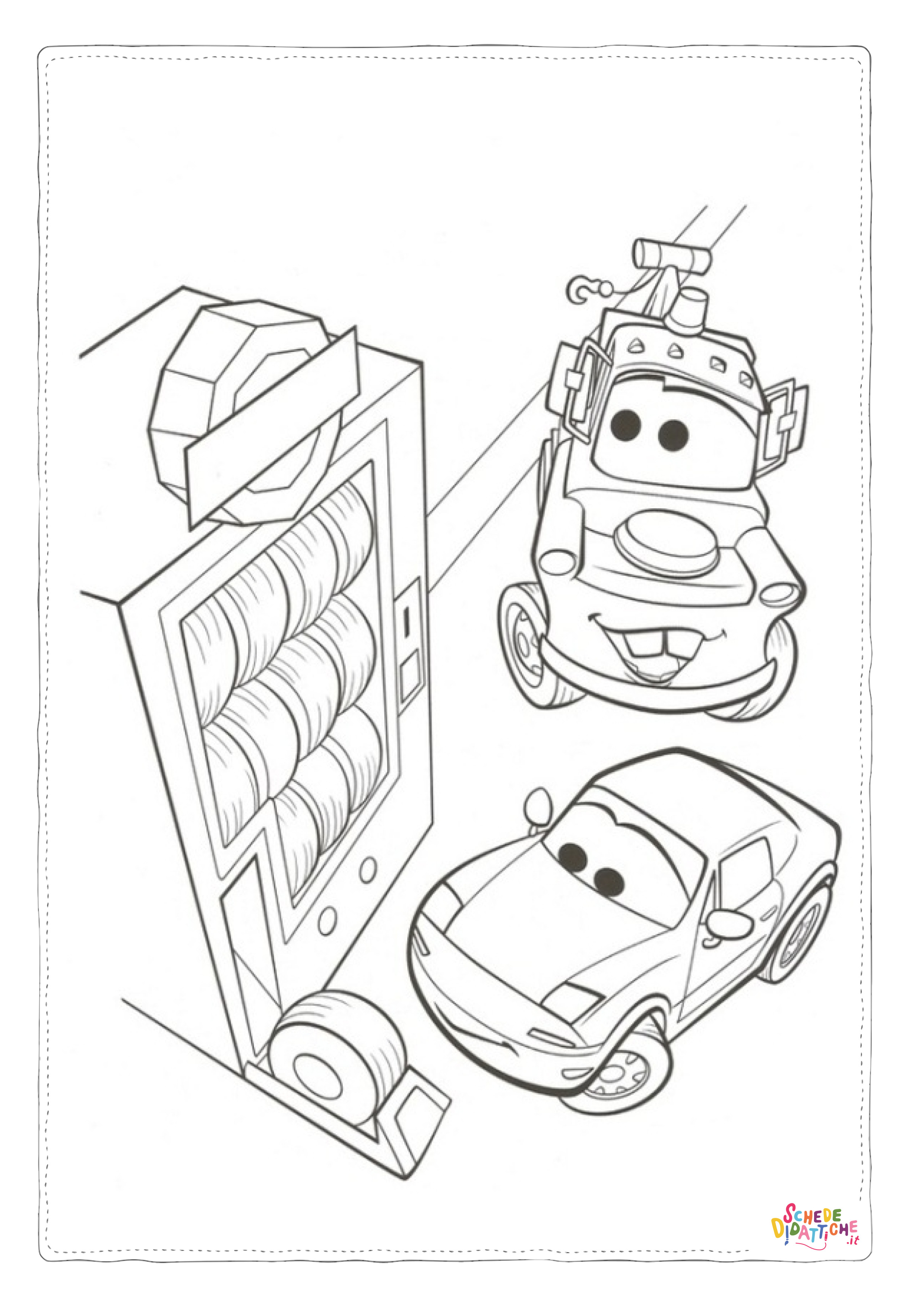 Disegno di Cars da stampare e colorare 139