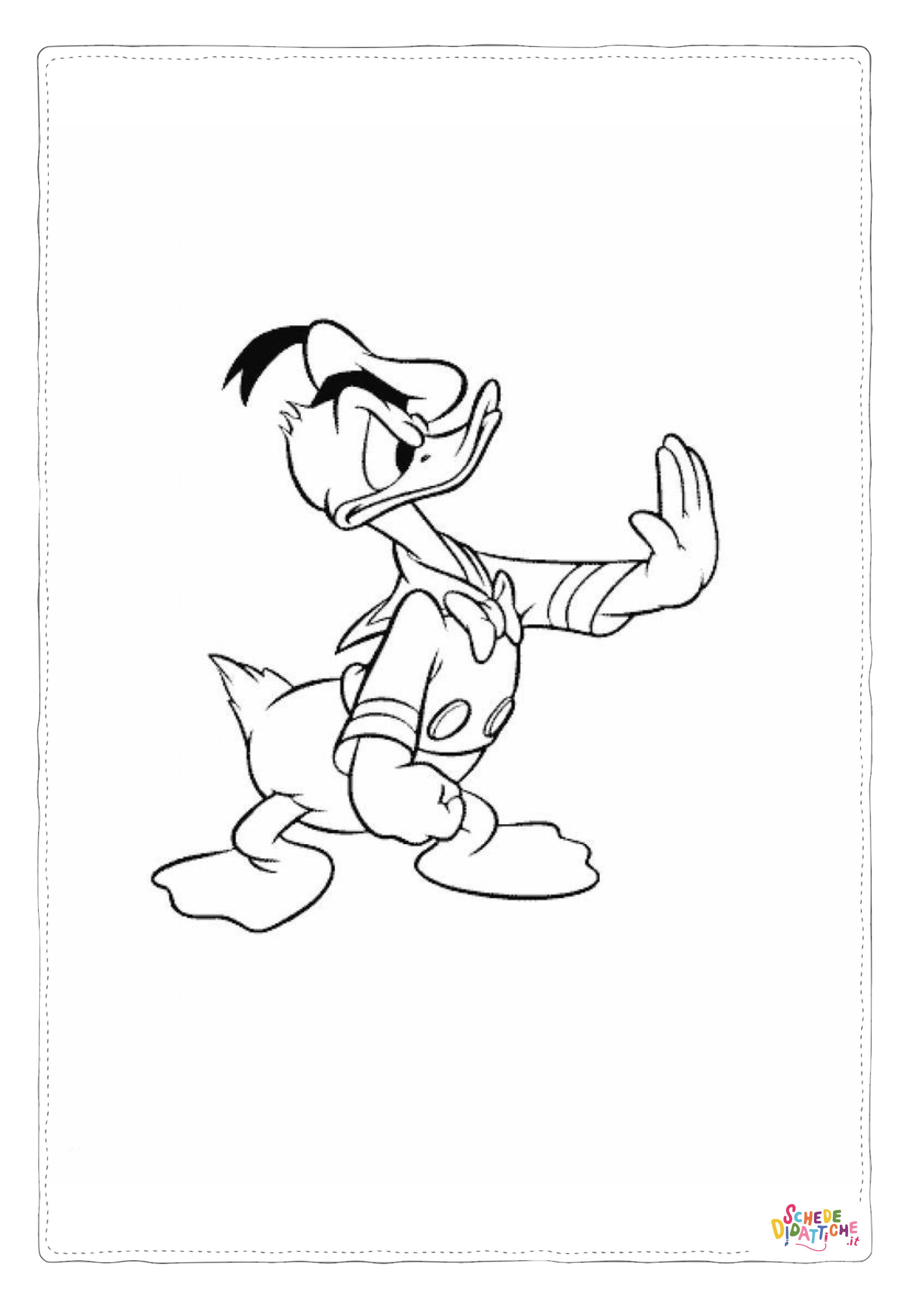 Disegno di Paperino da stampare e colorare 77
