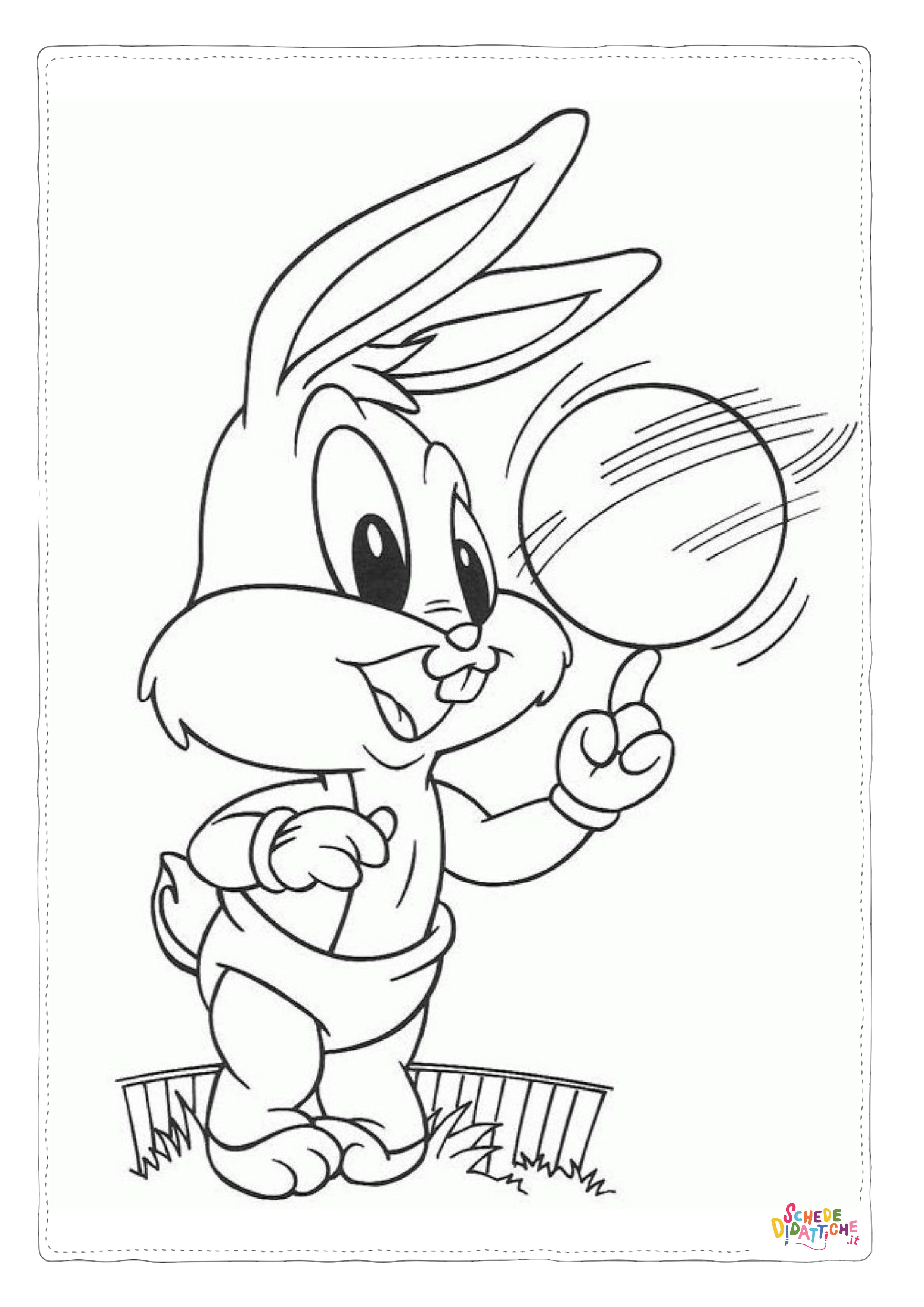 Disegno "Disegno di Bugs Bunny da stampare e colorare 32" Disegno di Bugs Bunny da stampare e colorare 32