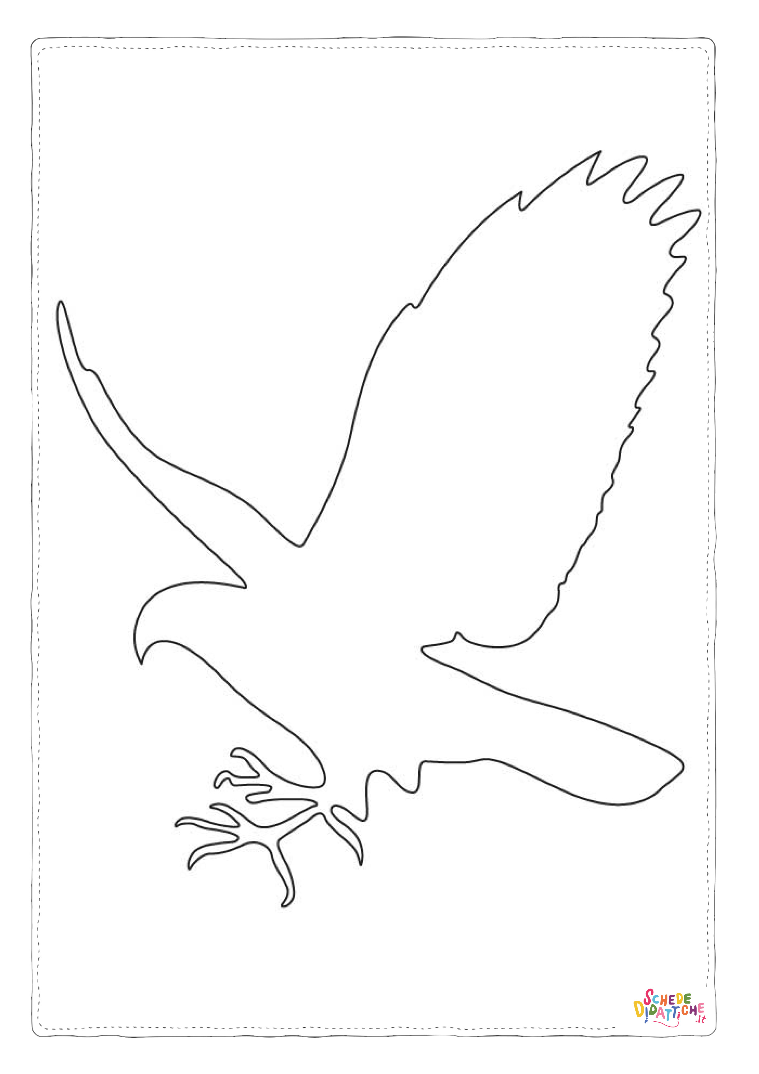 Disegno "Disegno di uccello da stampare e colorare 15" Disegno di uccello da stampare e colorare 15