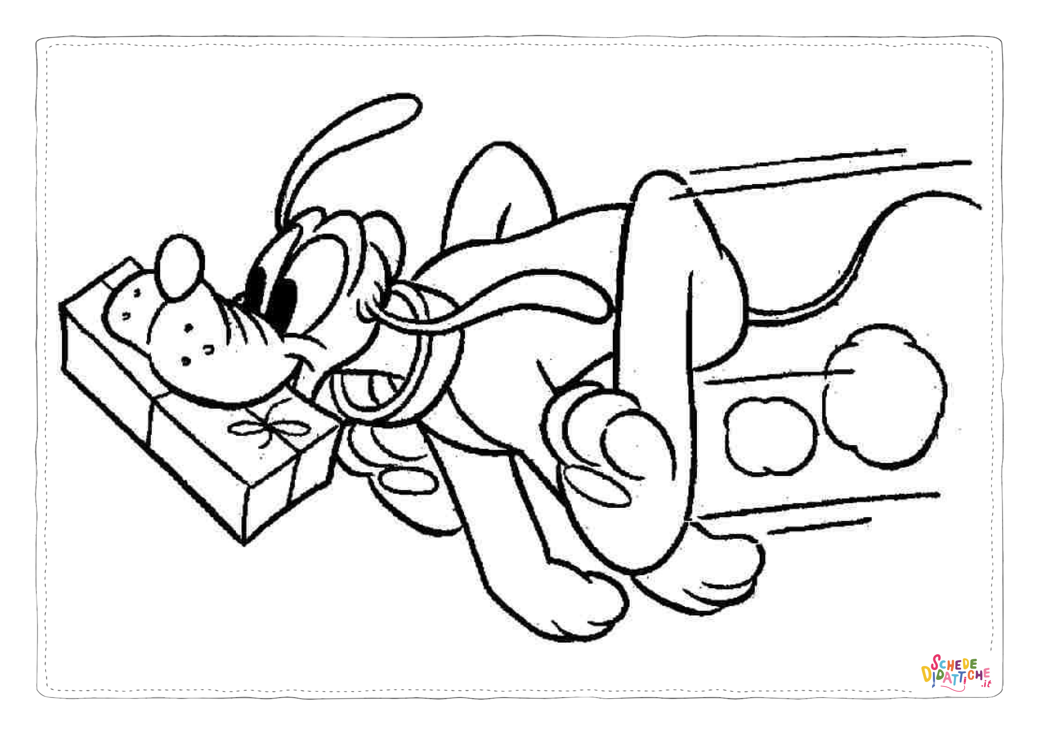Disegno "Disegno di Pluto da stampare e colorare 44" Disegno di Pluto da stampare e colorare 44