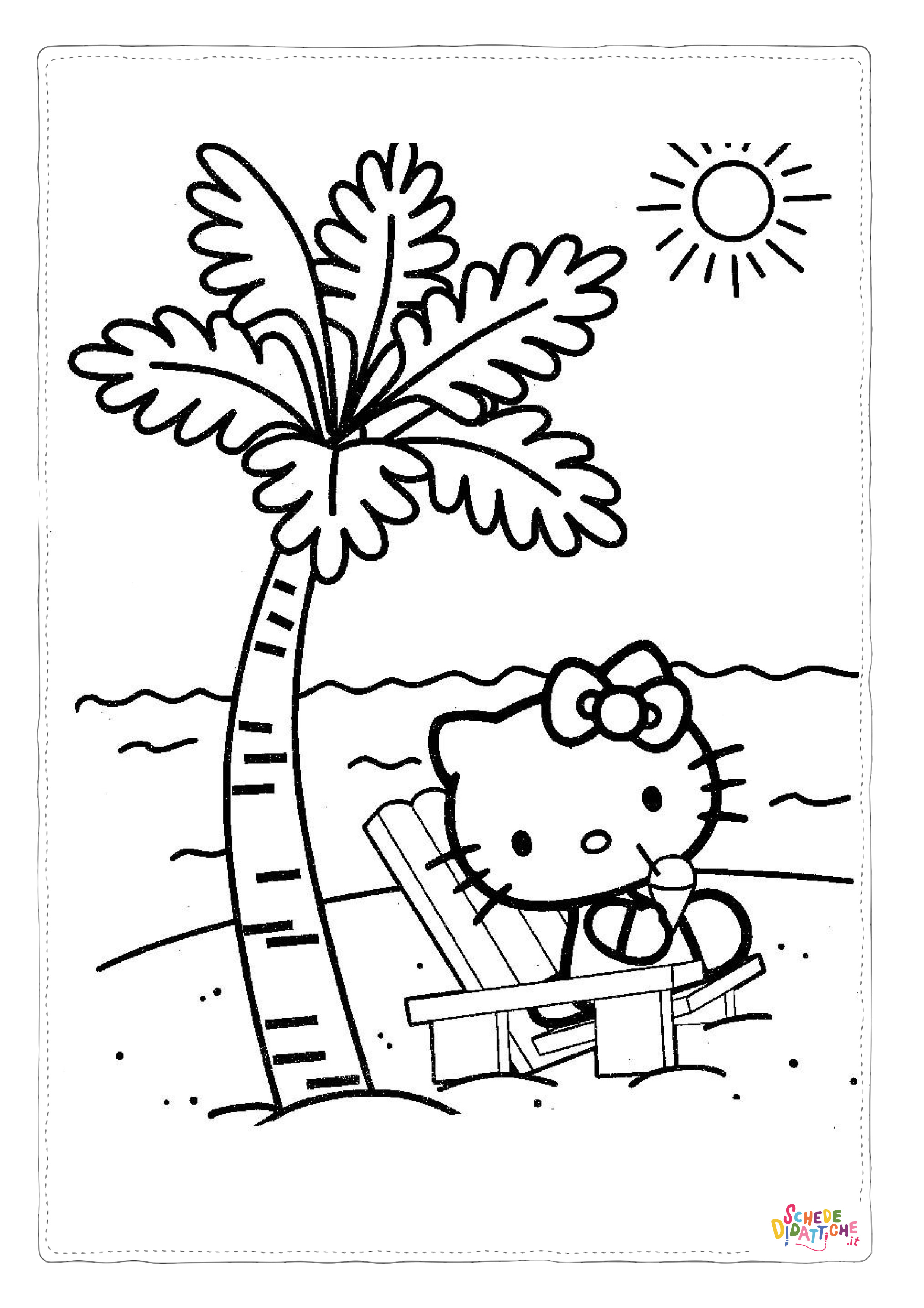 Disegno di Hello Kitty da stampare e colorare 122