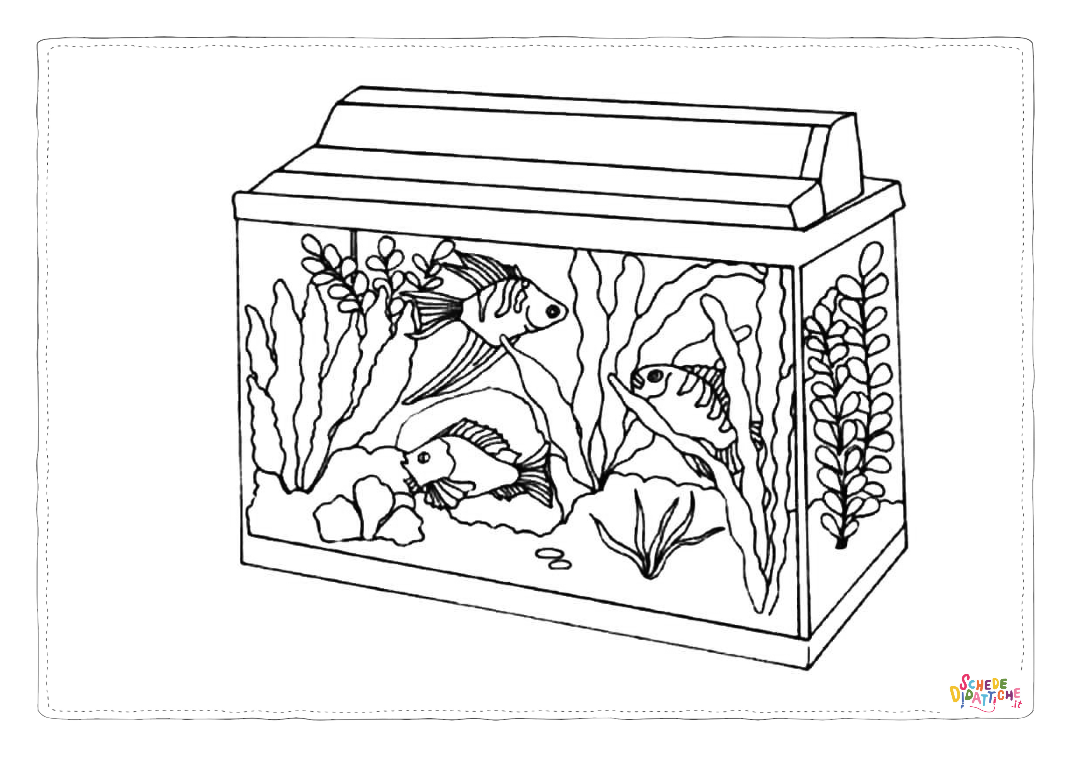 Disegno "Disegno di pesce da stampare e colorare 214" Disegno di pesce da stampare e colorare 214