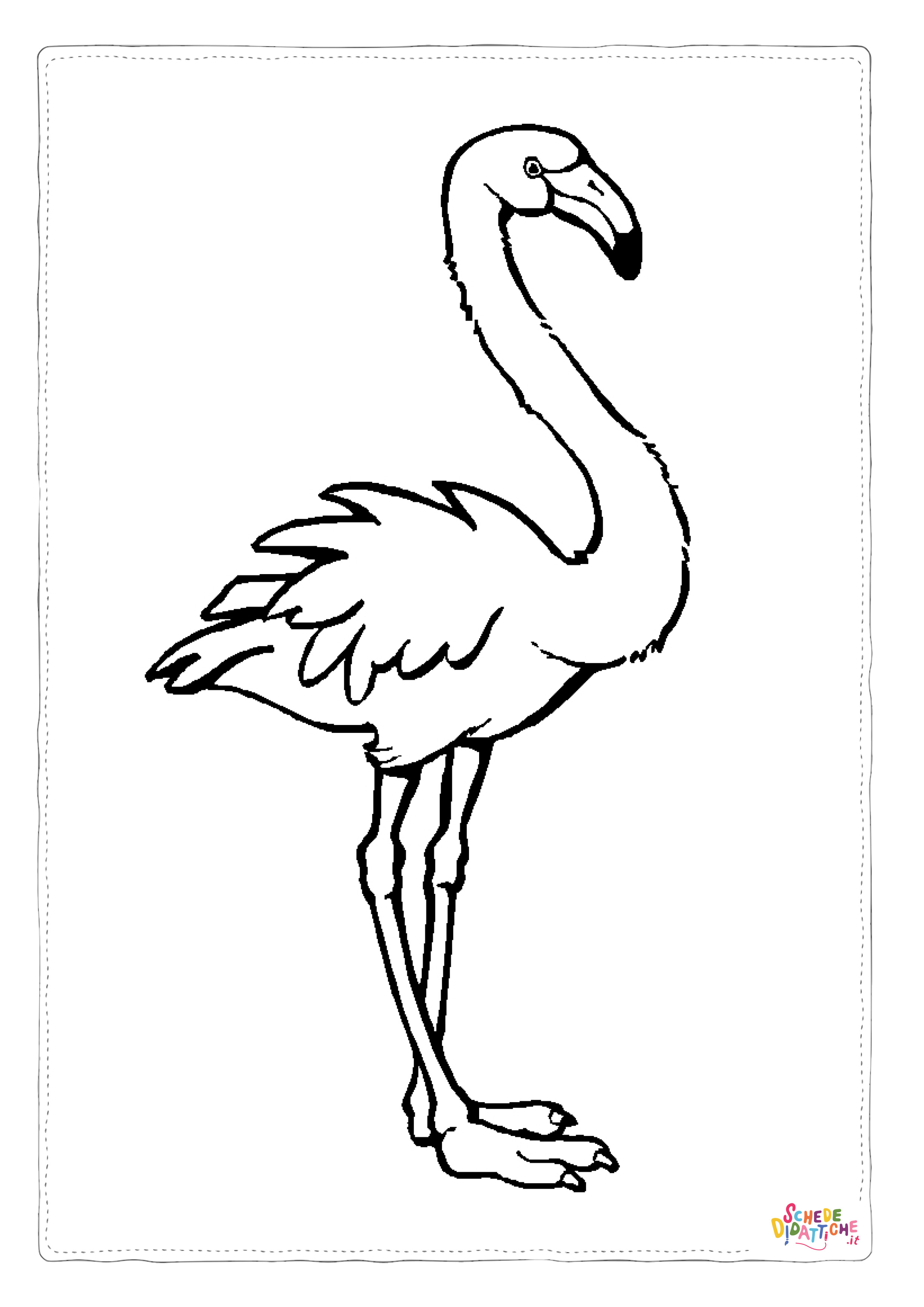 Disegno di fenicottero da stampare e colorare 25