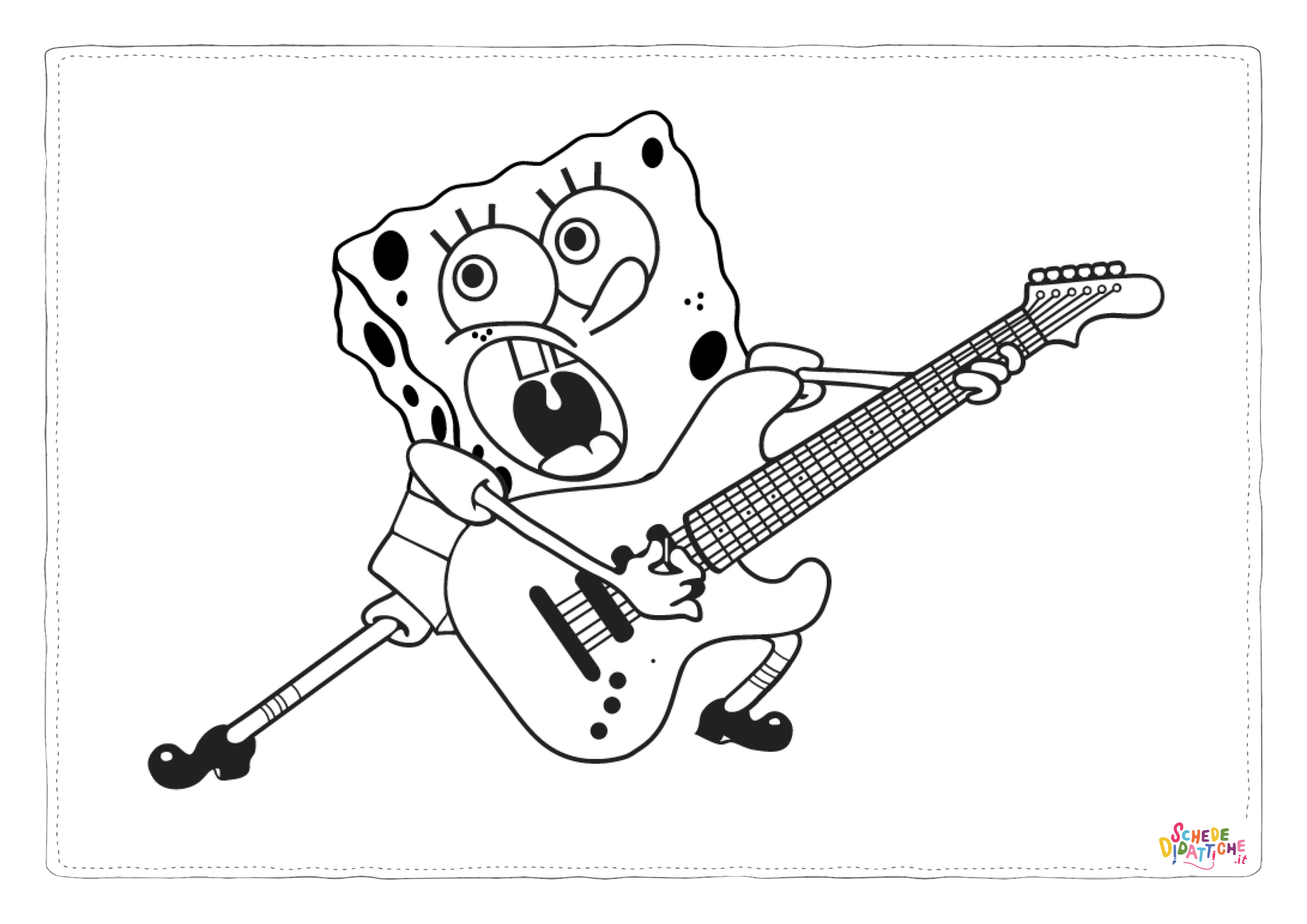 Disegno di Spongebob da stampare e colorare 50