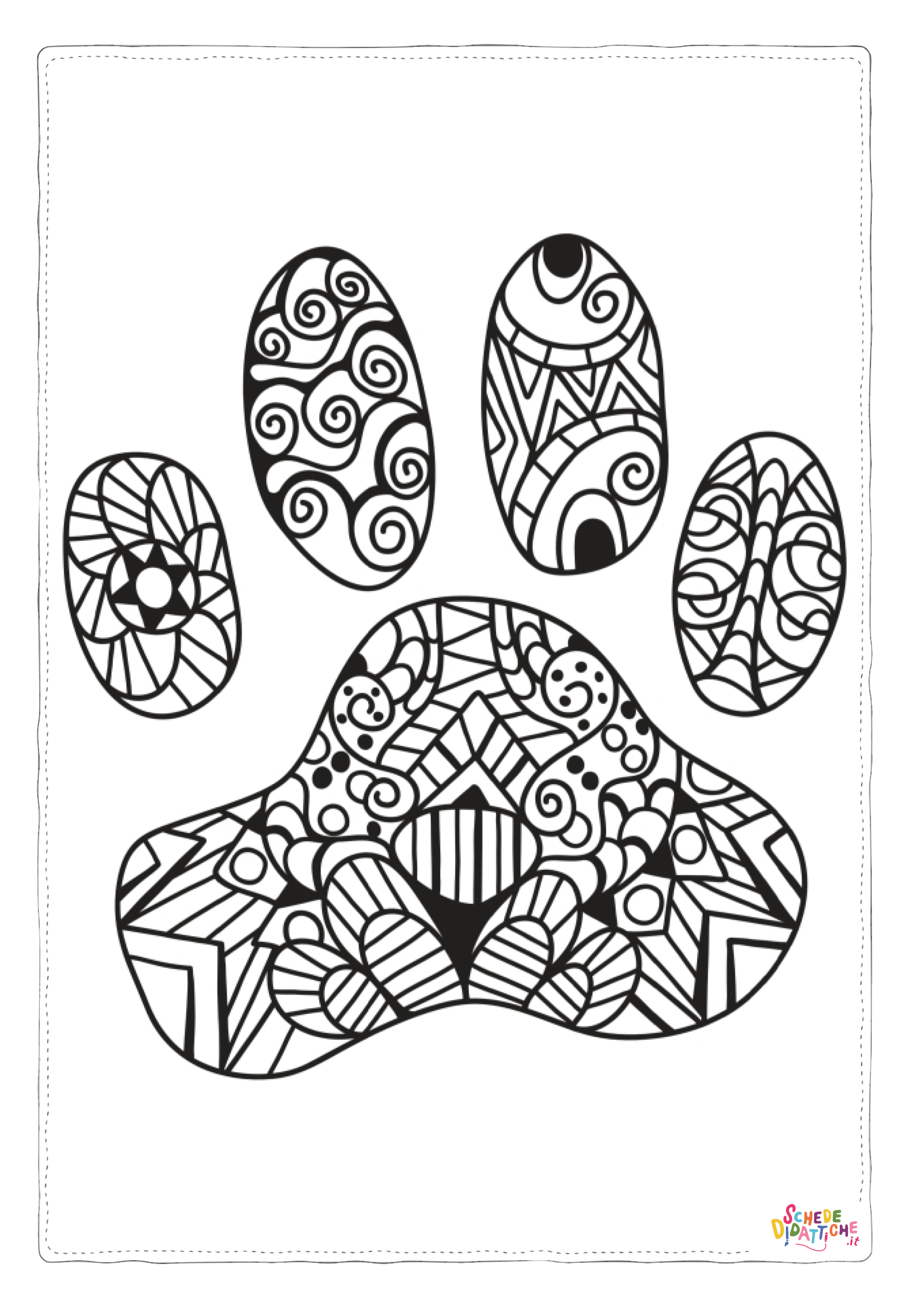 Disegno "Disegno di mandala da stampare e colorare 115" Disegno di mandala da stampare e colorare 115