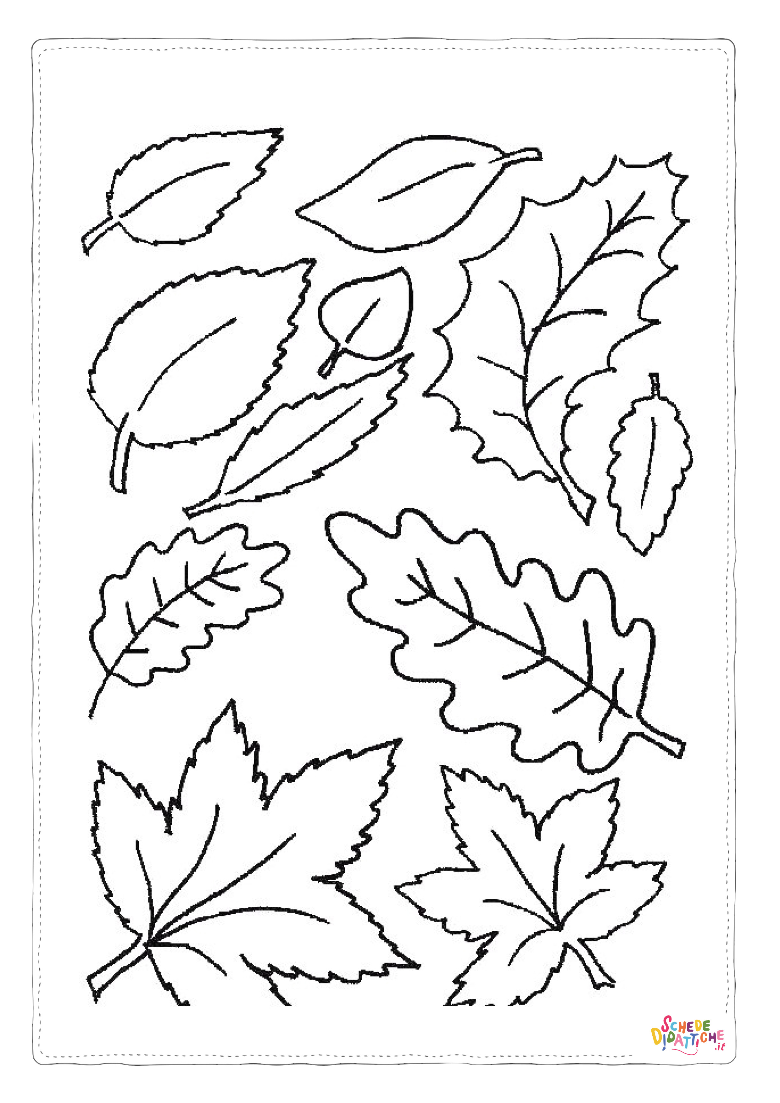 Disegno "Disegno di foglia da stampare e colorare 149" Disegno di foglia da stampare e colorare 149