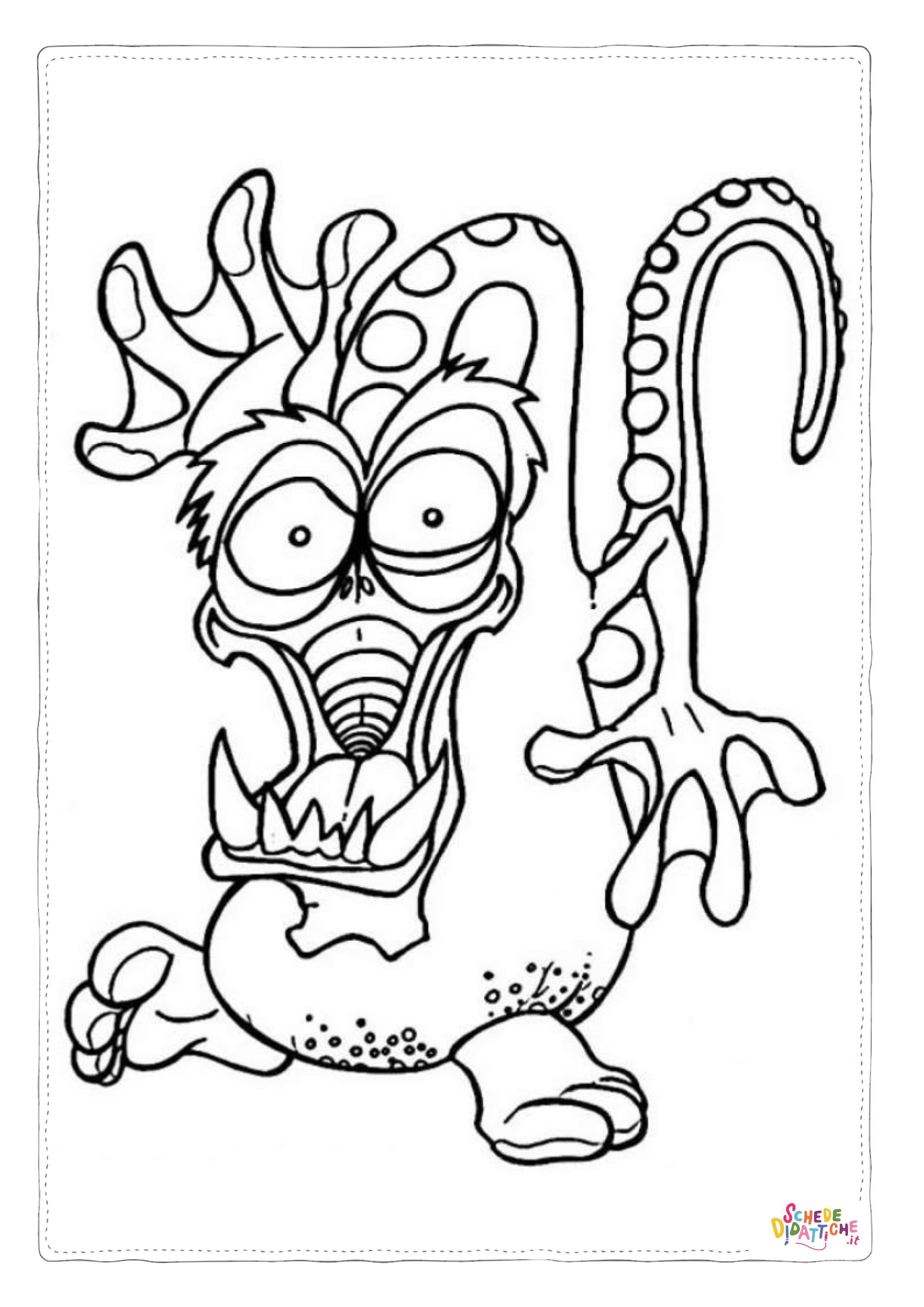 Disegno "Disegno di dragone da stampare e colorare 19" Disegno di dragone da stampare e colorare 19