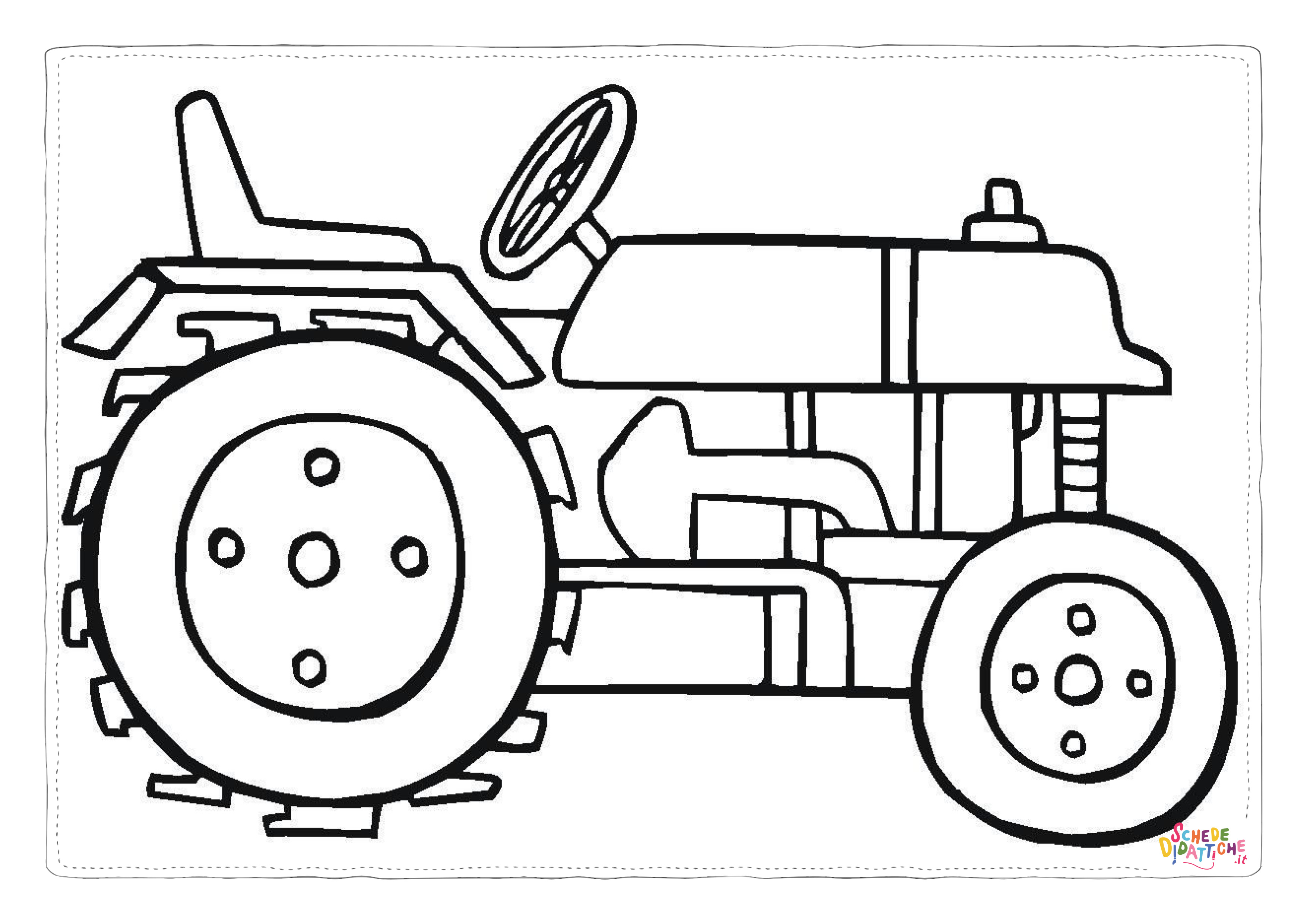 Disegno "Disegno di trattore da stampare e colorare 28" Disegno di trattore da stampare e colorare 28