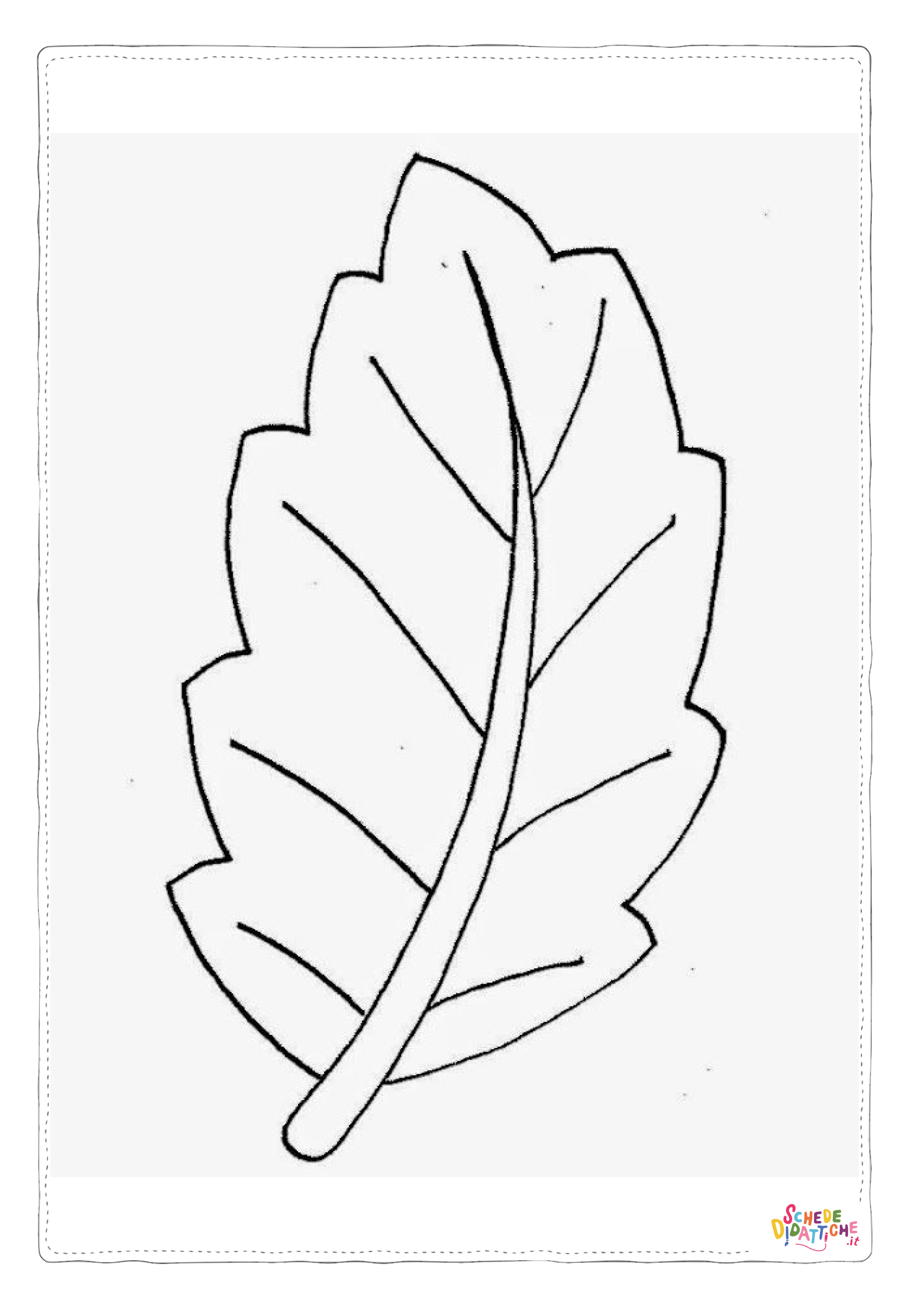 Disegno "Disegno di foglia da stampare e colorare 209" Disegno di foglia da stampare e colorare 209