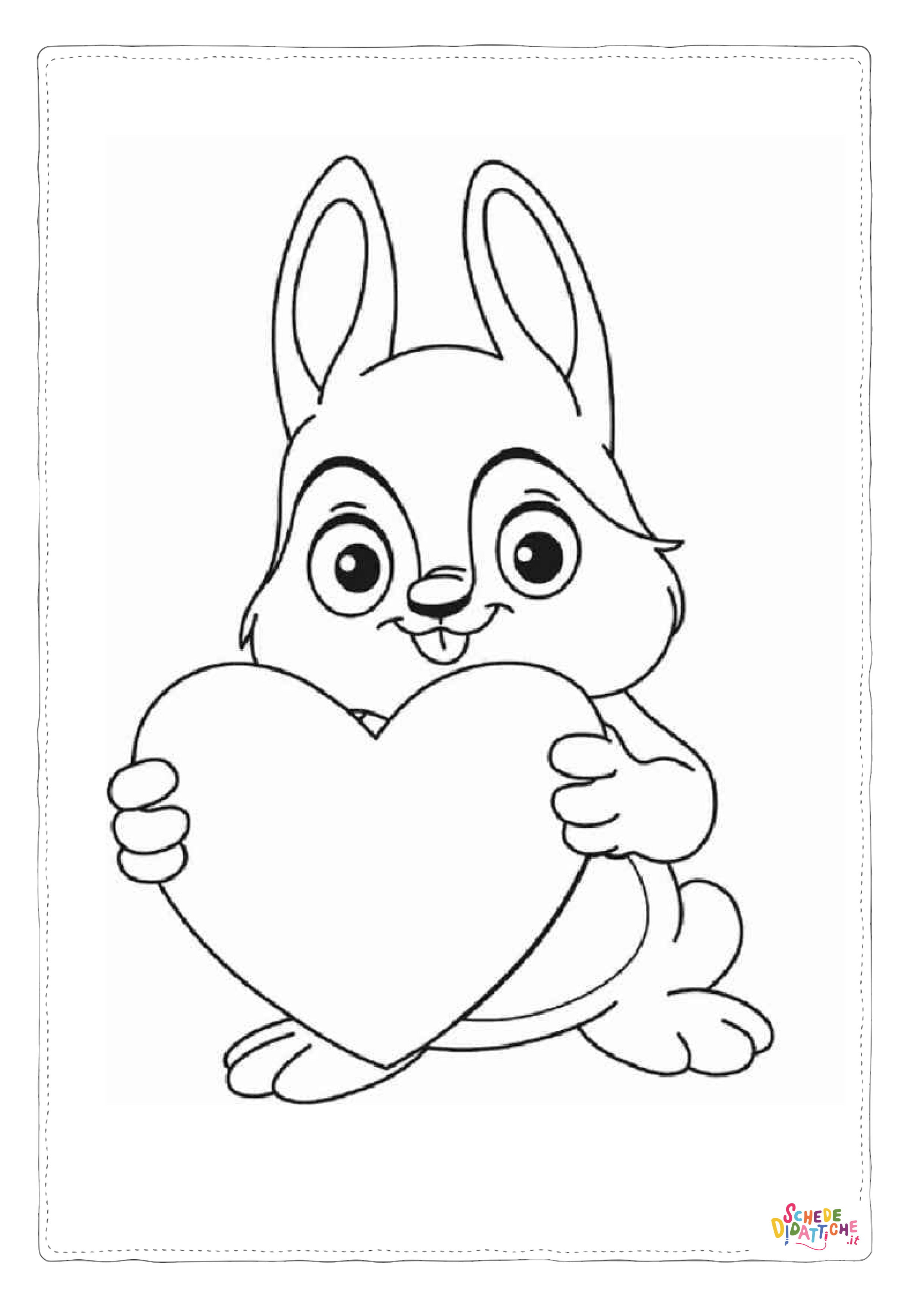 Disegno "Disegno di San Valentino da stampare e colorare 60" Disegno di San Valentino da stampare e colorare 60