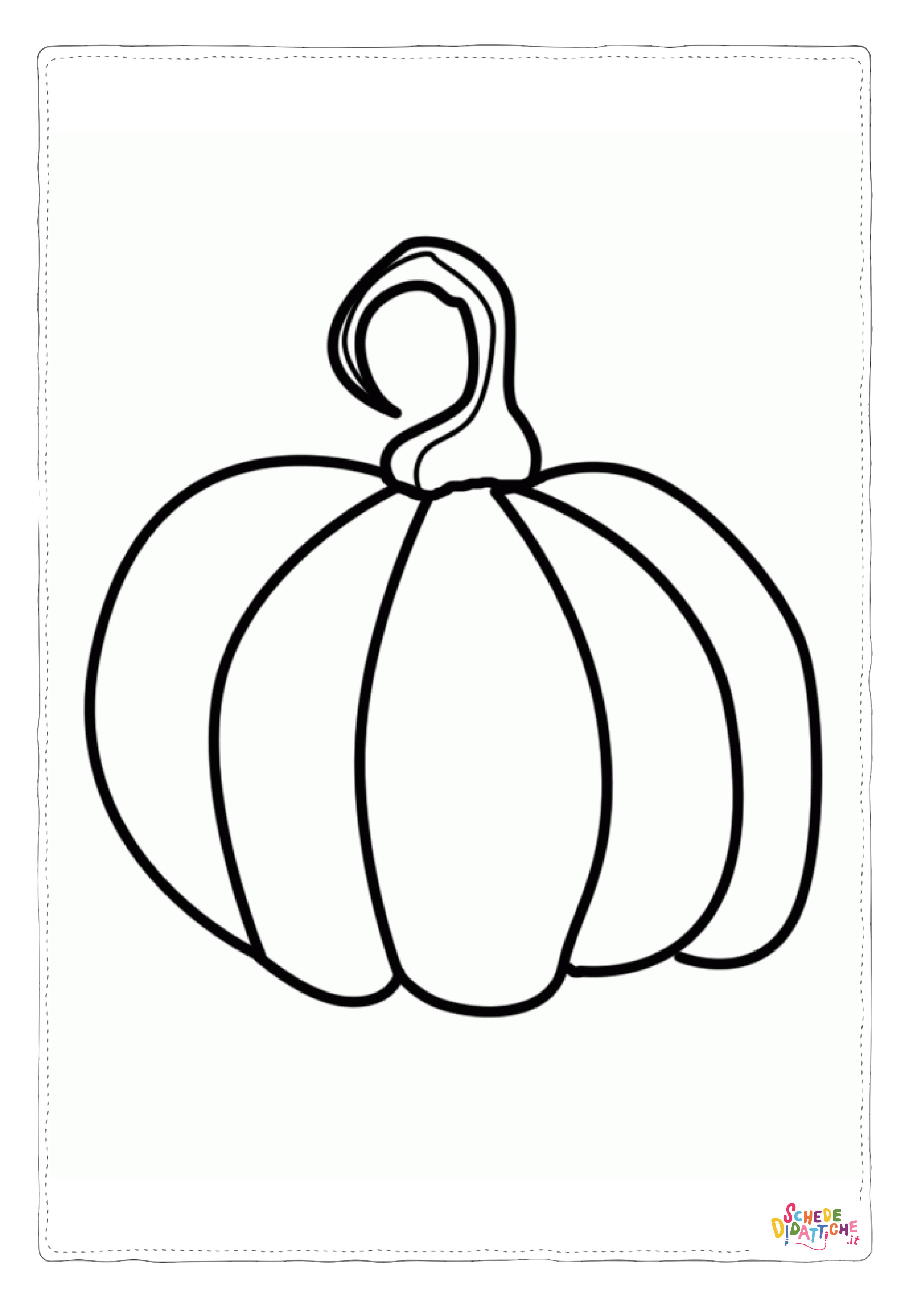 Disegno "Disegno di zucca da stampare e colorare 7" Disegno di zucca da stampare e colorare 7