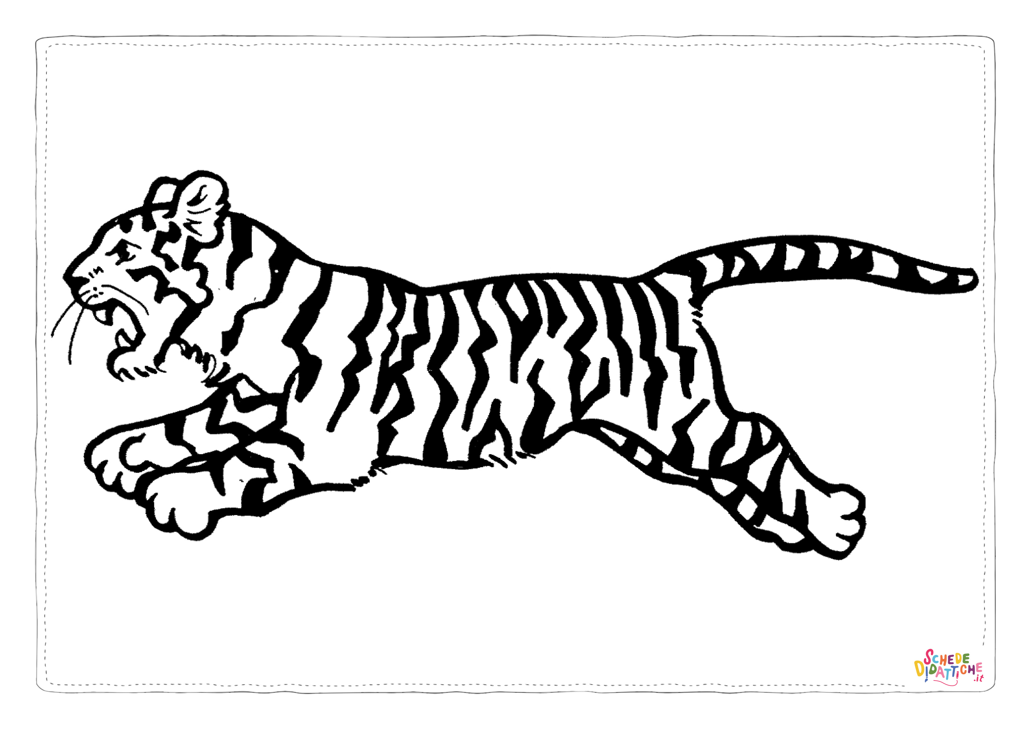 Disegno "Disegno di tigre da stampare e colorare 24" Disegno di tigre da stampare e colorare 24