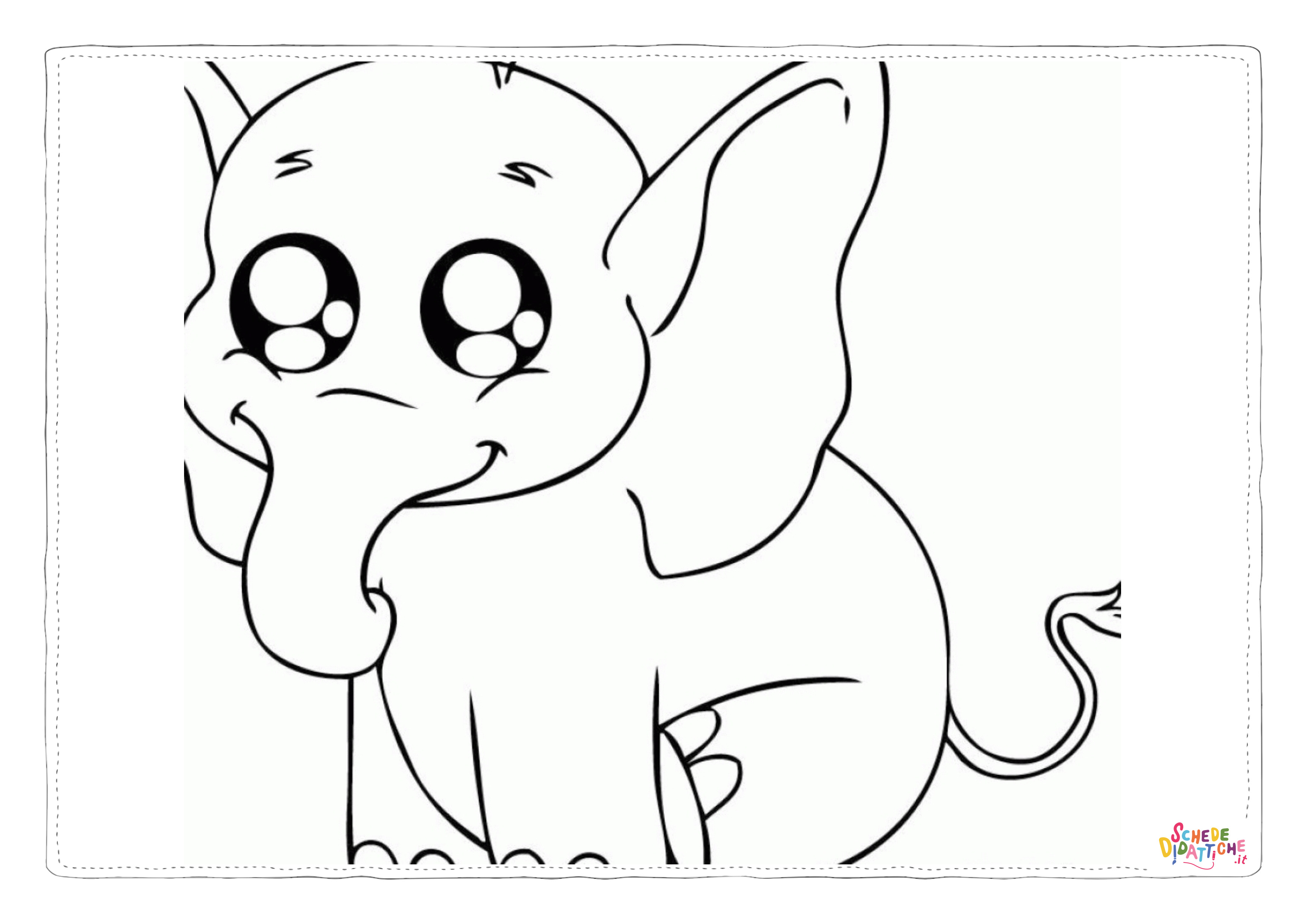 Disegno "Disegno di Dumbo da stampare e colorare 21" Disegno di Dumbo da stampare e colorare 21