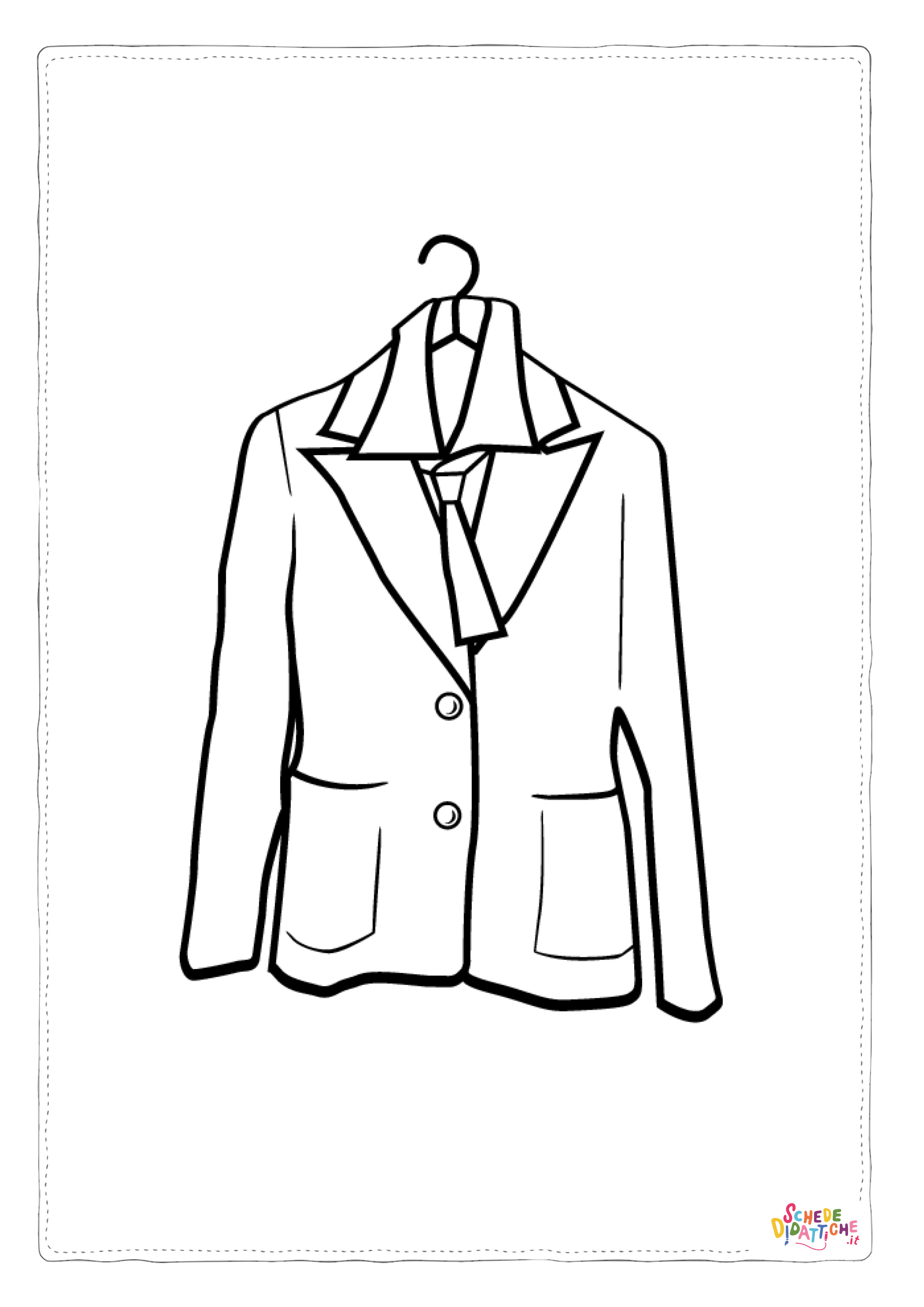 Disegno di vestito da uomo da stampare e colorare 6
