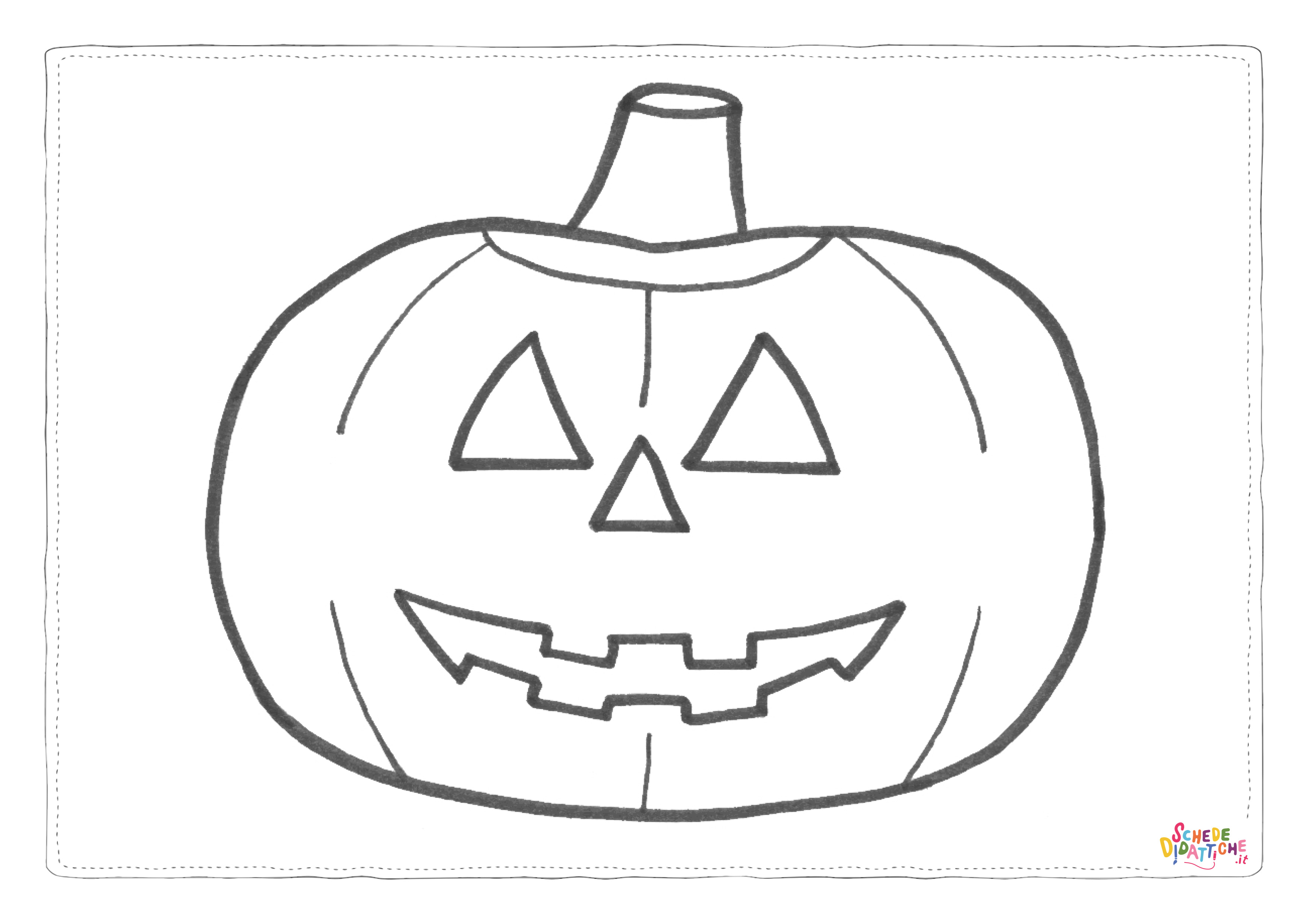 Disegno "Disegno di zucca di Halloween da stampare e colorare 82" Disegno di zucca di Halloween da stampare e colorare 82