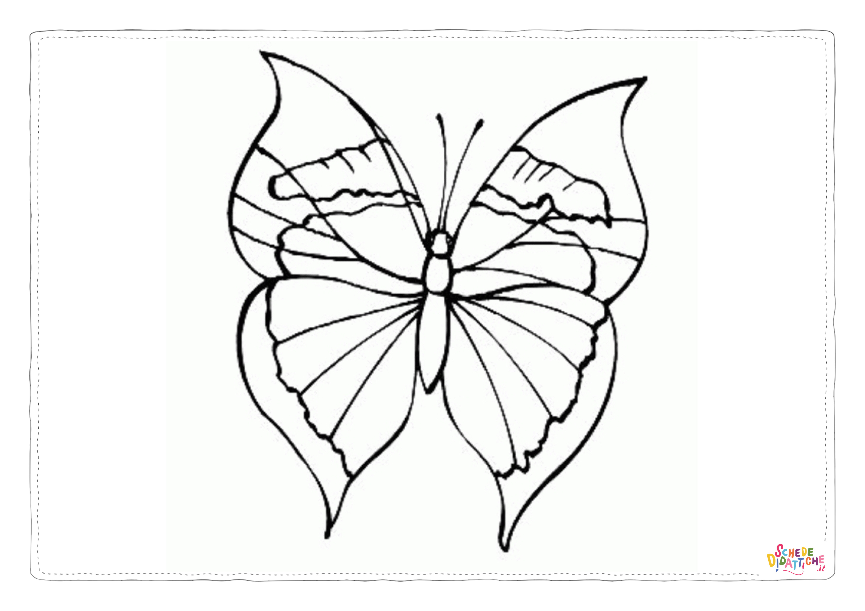 Disegno "Disegno di farfalla da stampare e colorare 175" Disegno di farfalla da stampare e colorare 175