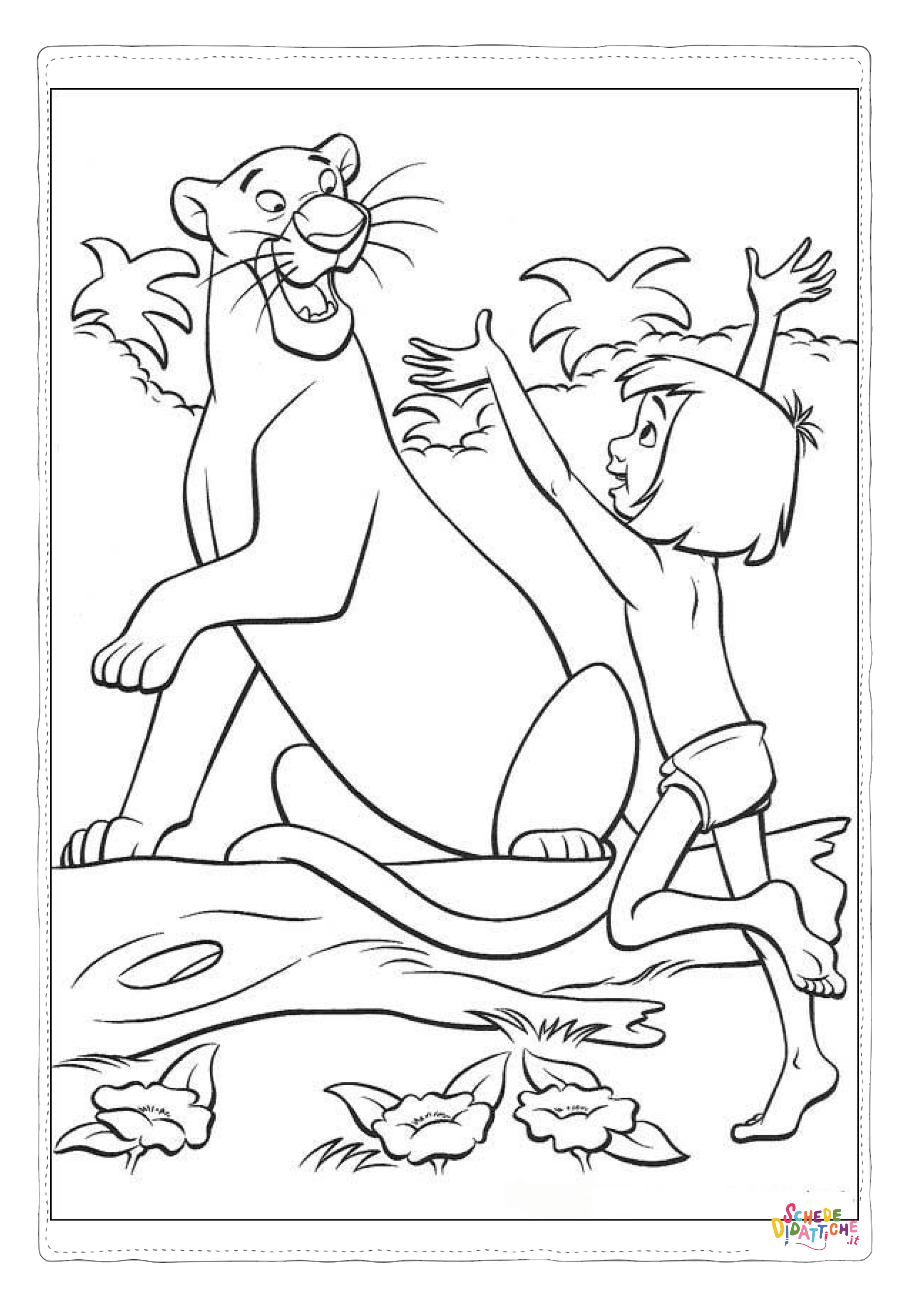 Disegno di Il libro della giungla da stampare e colorare 49