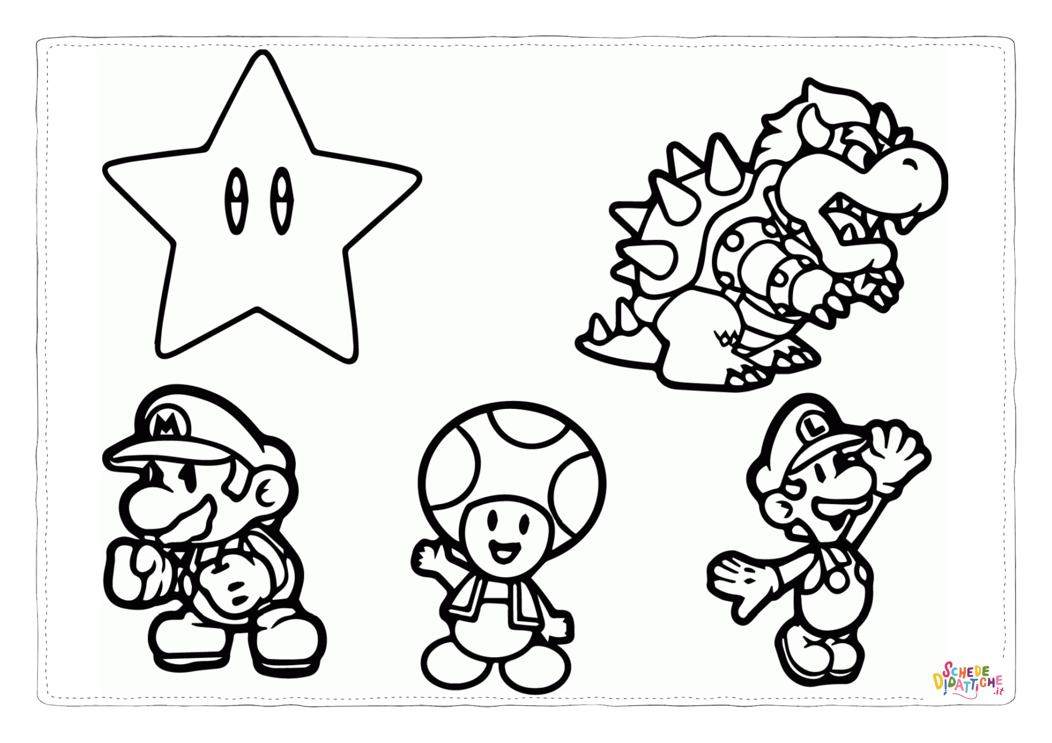 Disegno di Super Mario da stampare e colorare 78