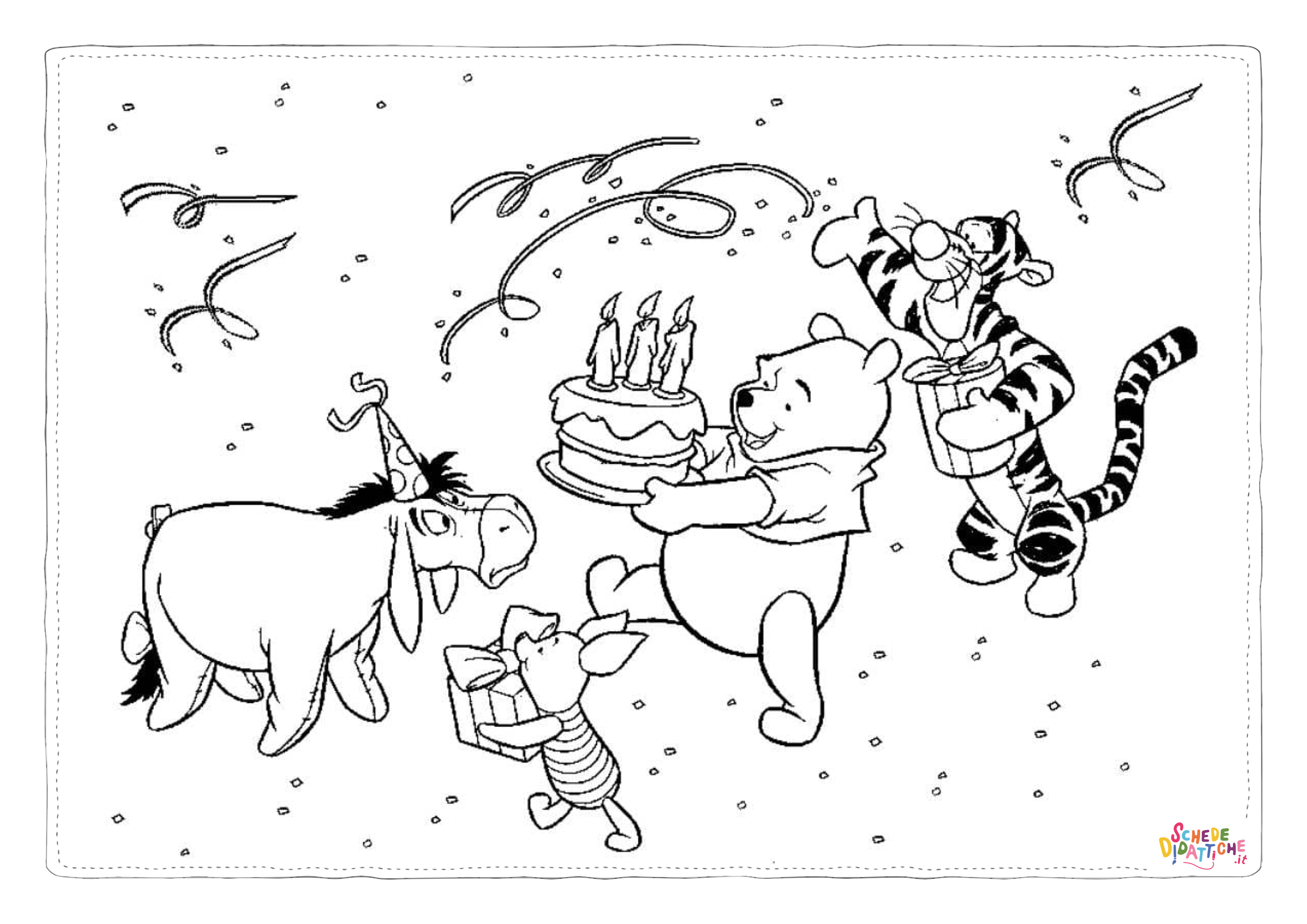 Disegno "Disegno di compleanno da stampare e colorare 87" Disegno di compleanno da stampare e colorare 87