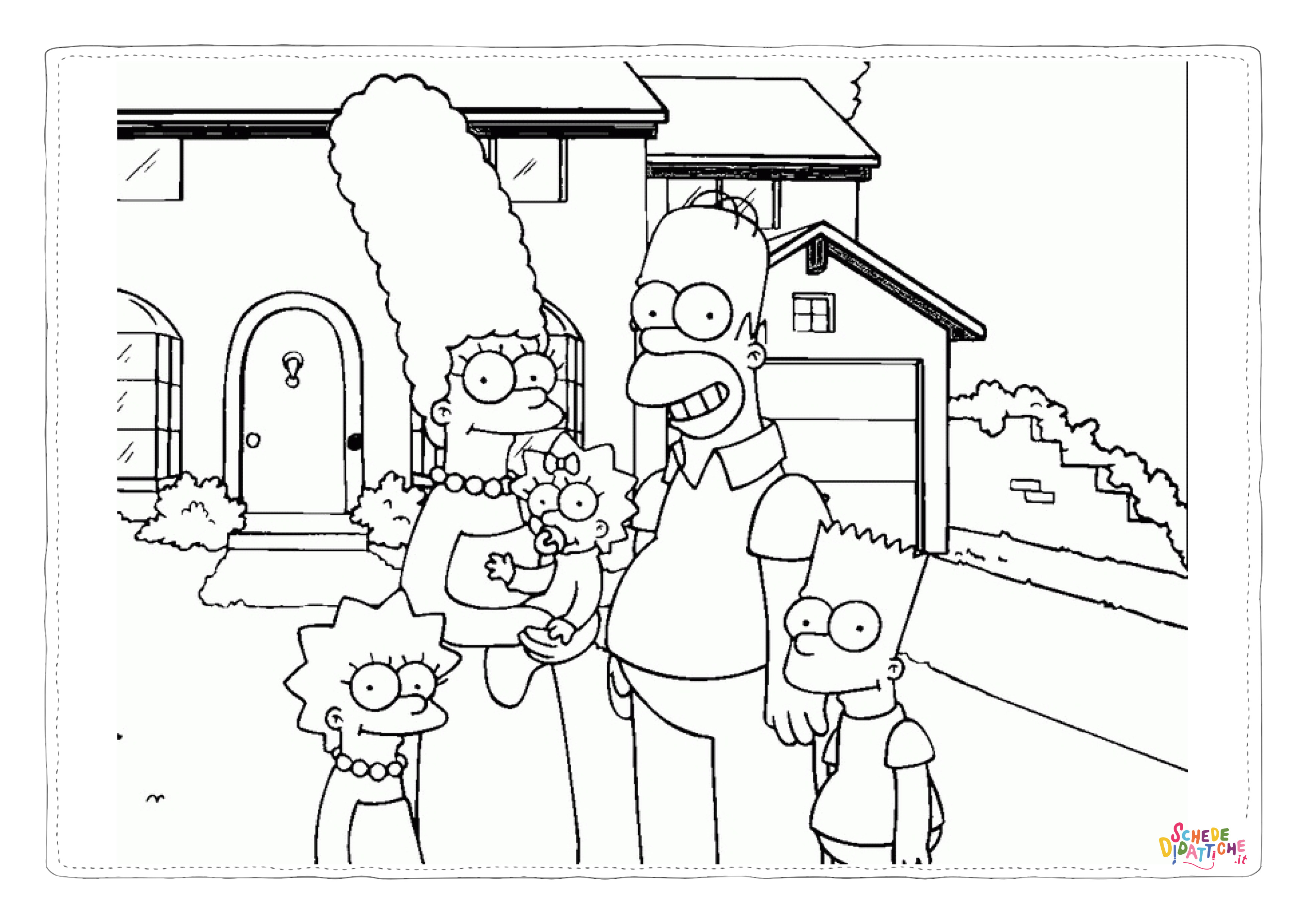 Disegno di I Simpson da stampare e colorare 37