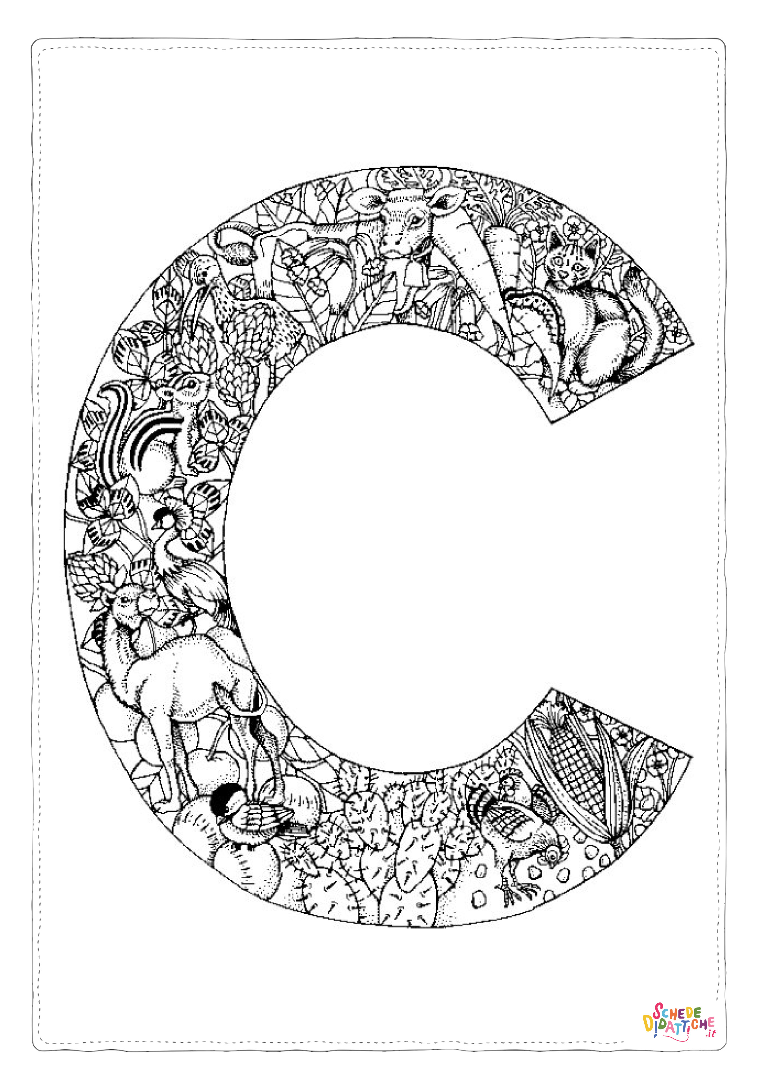 Disegno "Disegno di lettera dell'alfabeto da stampare e colorare 24" Disegno di lettera dell'alfabeto da stampare e colorare 24