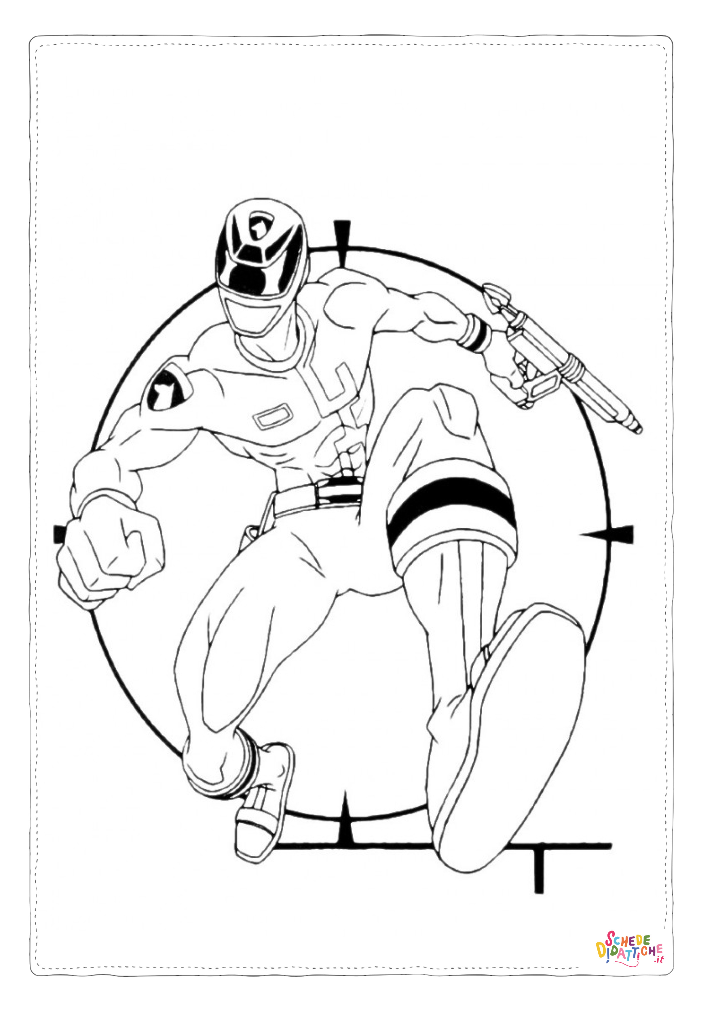 Disegno di Power Rangers da stampare e colorare 8