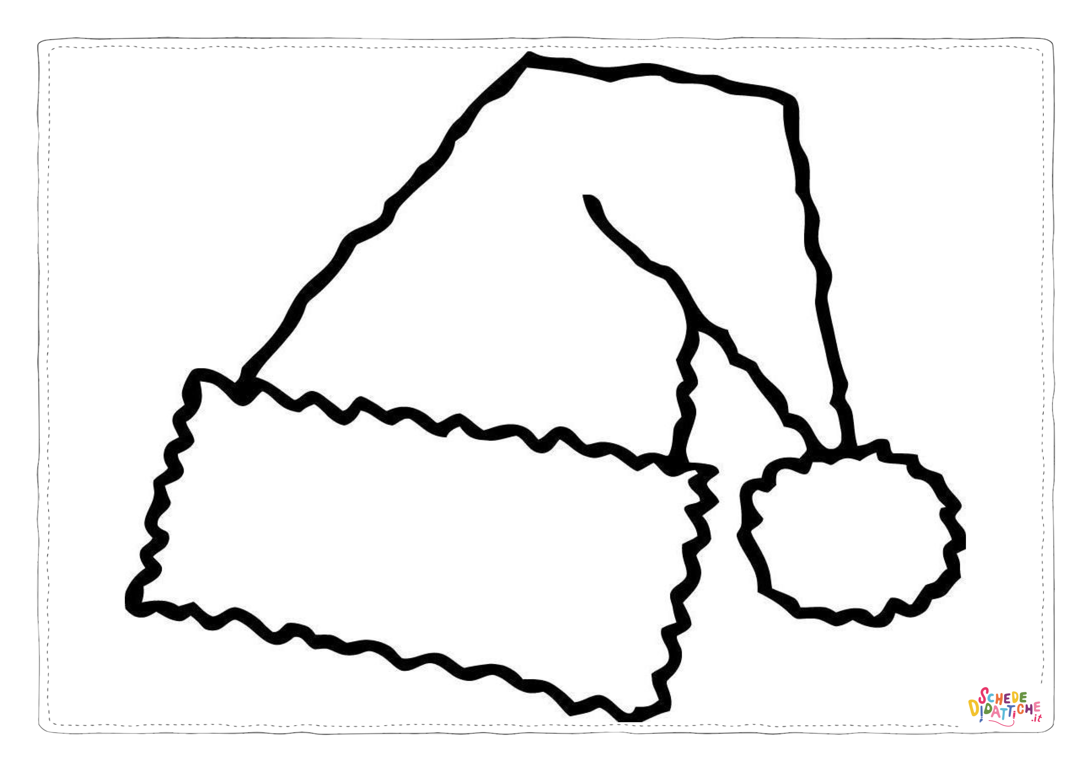 Disegno di cappello di Natale da stampare e colorare 1