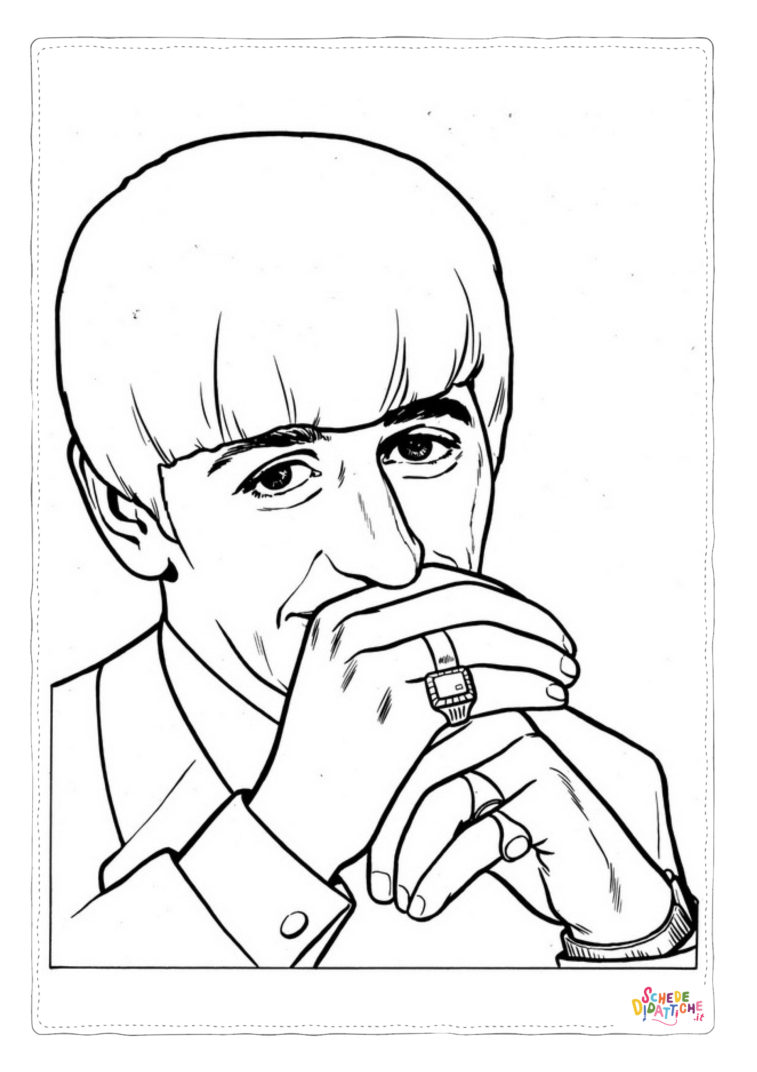 Disegno "Disegno di persona famosa da stampare e colorare 1" Disegno di persona famosa da stampare e colorare 1
