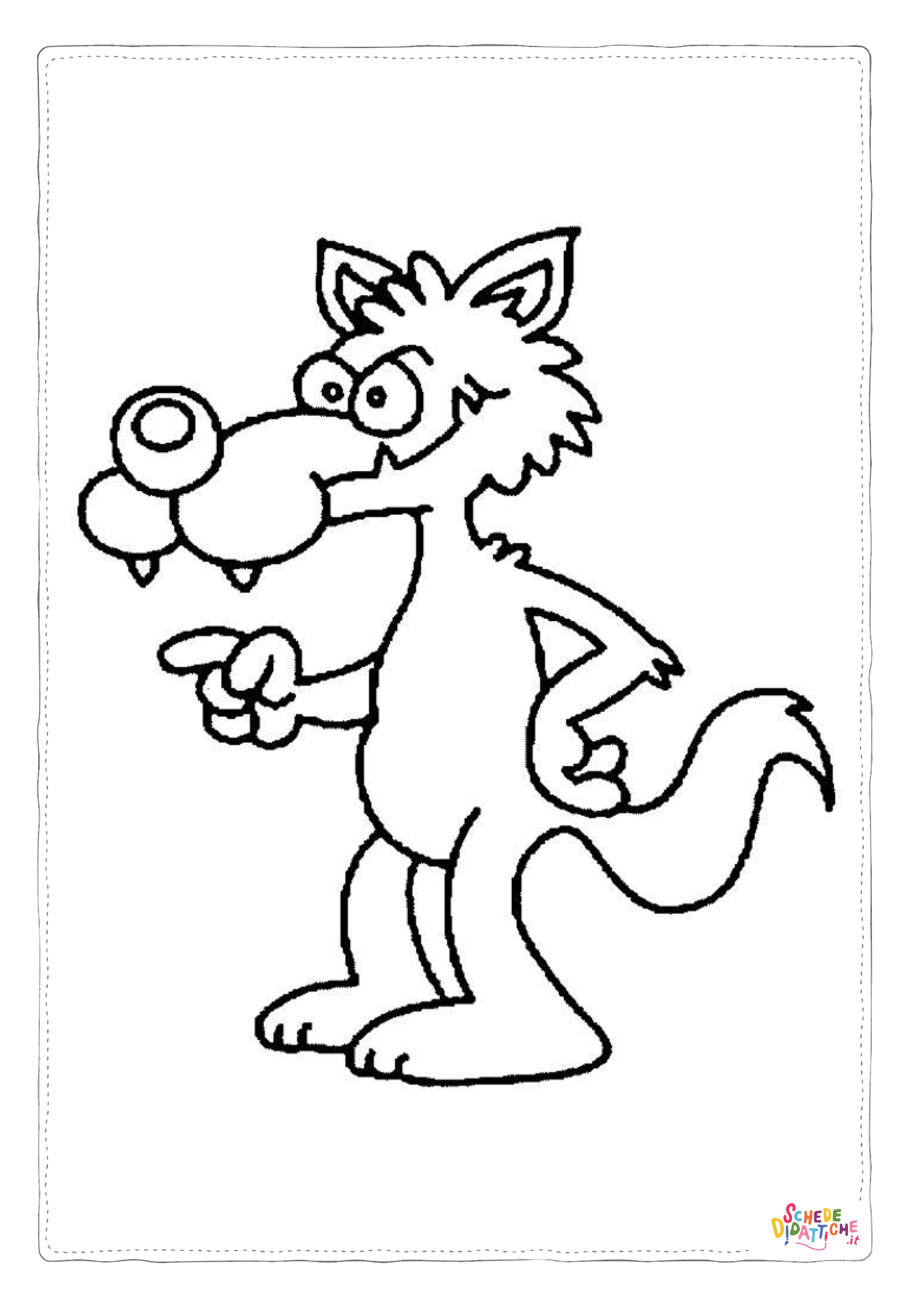 Disegno "Disegno di lupo da stampare e colorare 66" Disegno di lupo da stampare e colorare 66