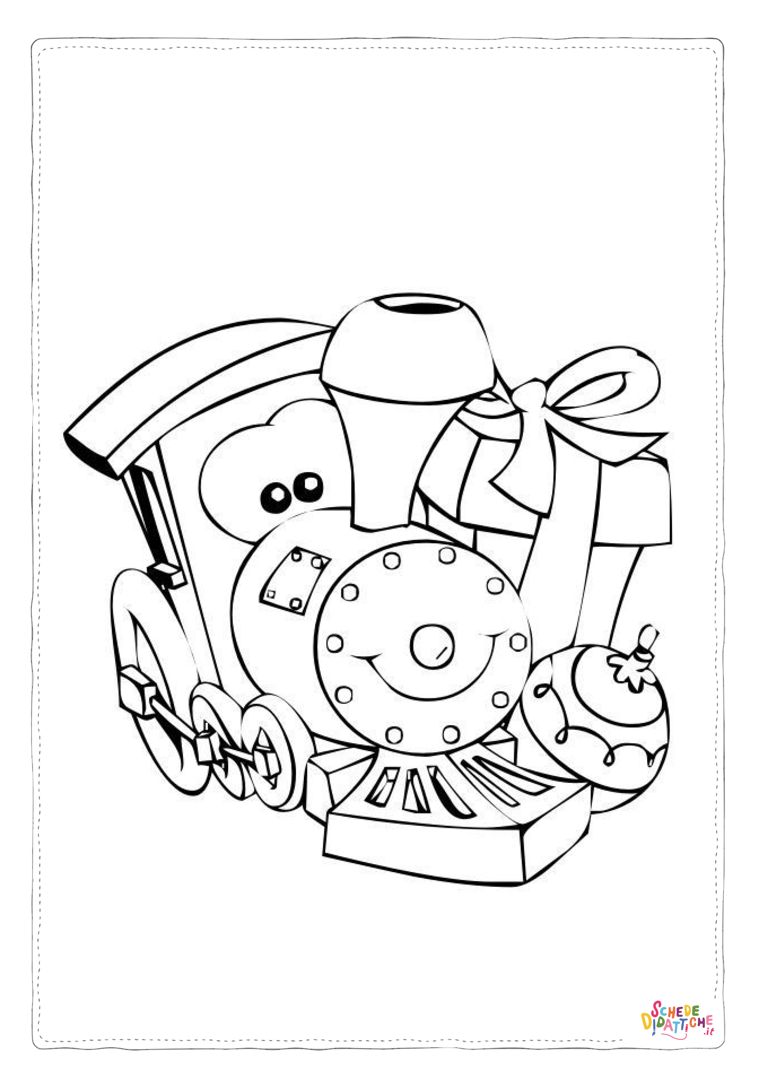 Disegno "Disegno di treno da stampare e colorare 14" Disegno di treno da stampare e colorare 14