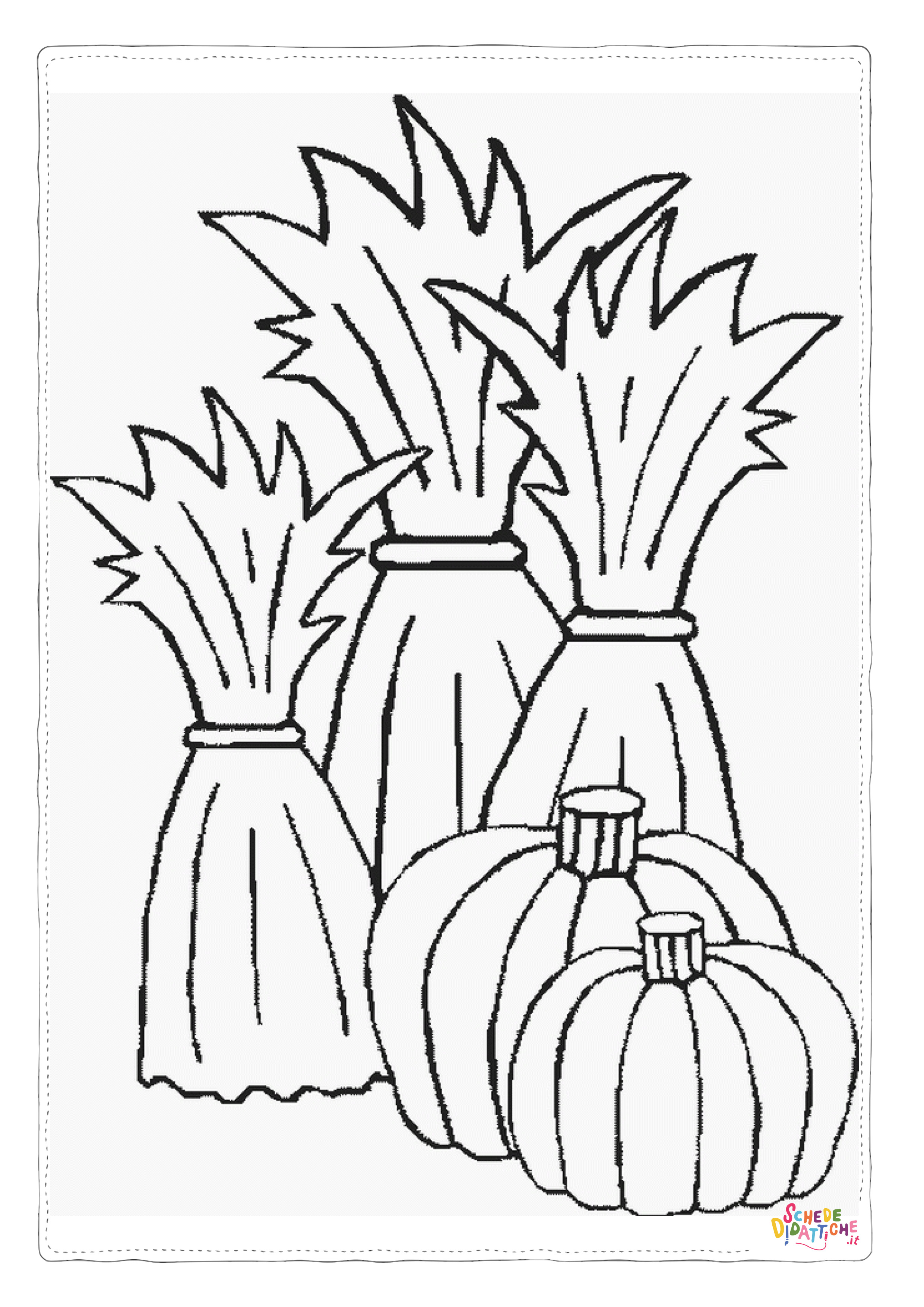 Disegno "Disegno di zucca da stampare e colorare 2" Disegno di zucca da stampare e colorare 2